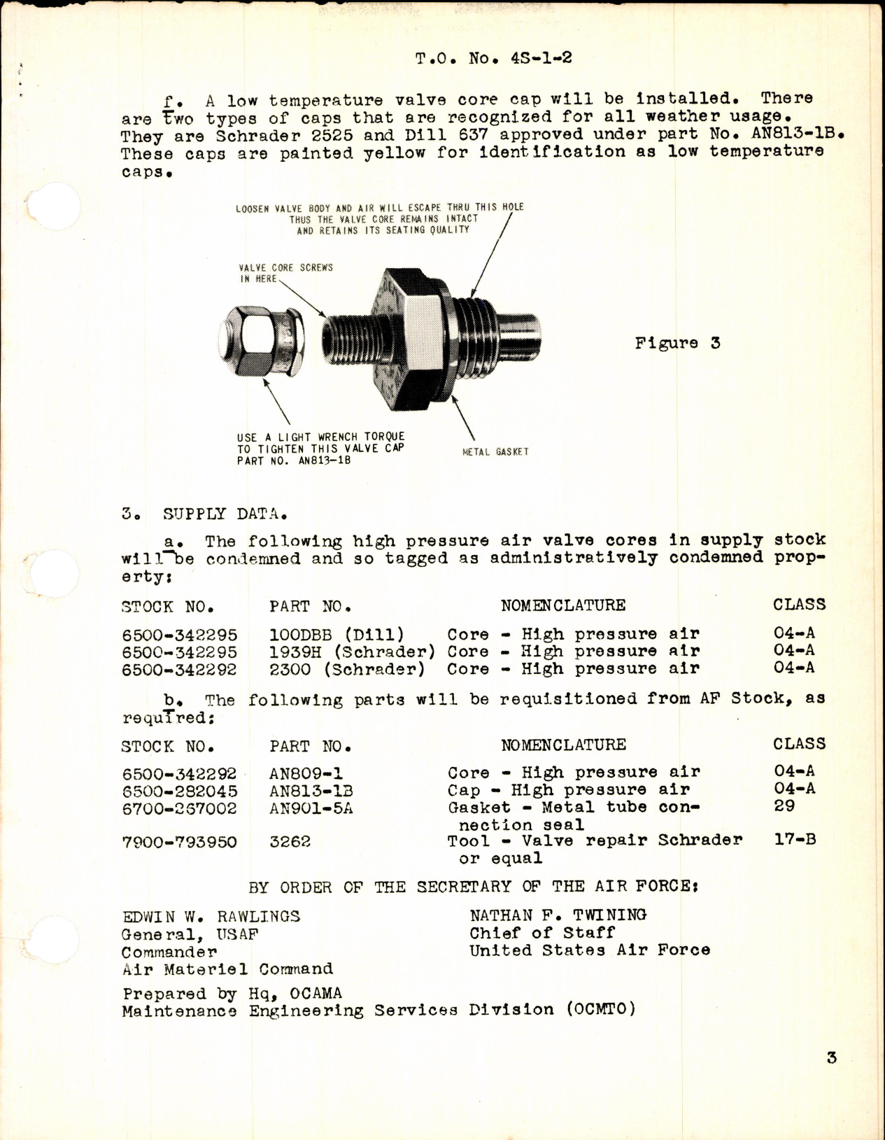 Sample page 3 from AirCorps Library document: Selection of High Pressure Air Valve Cores