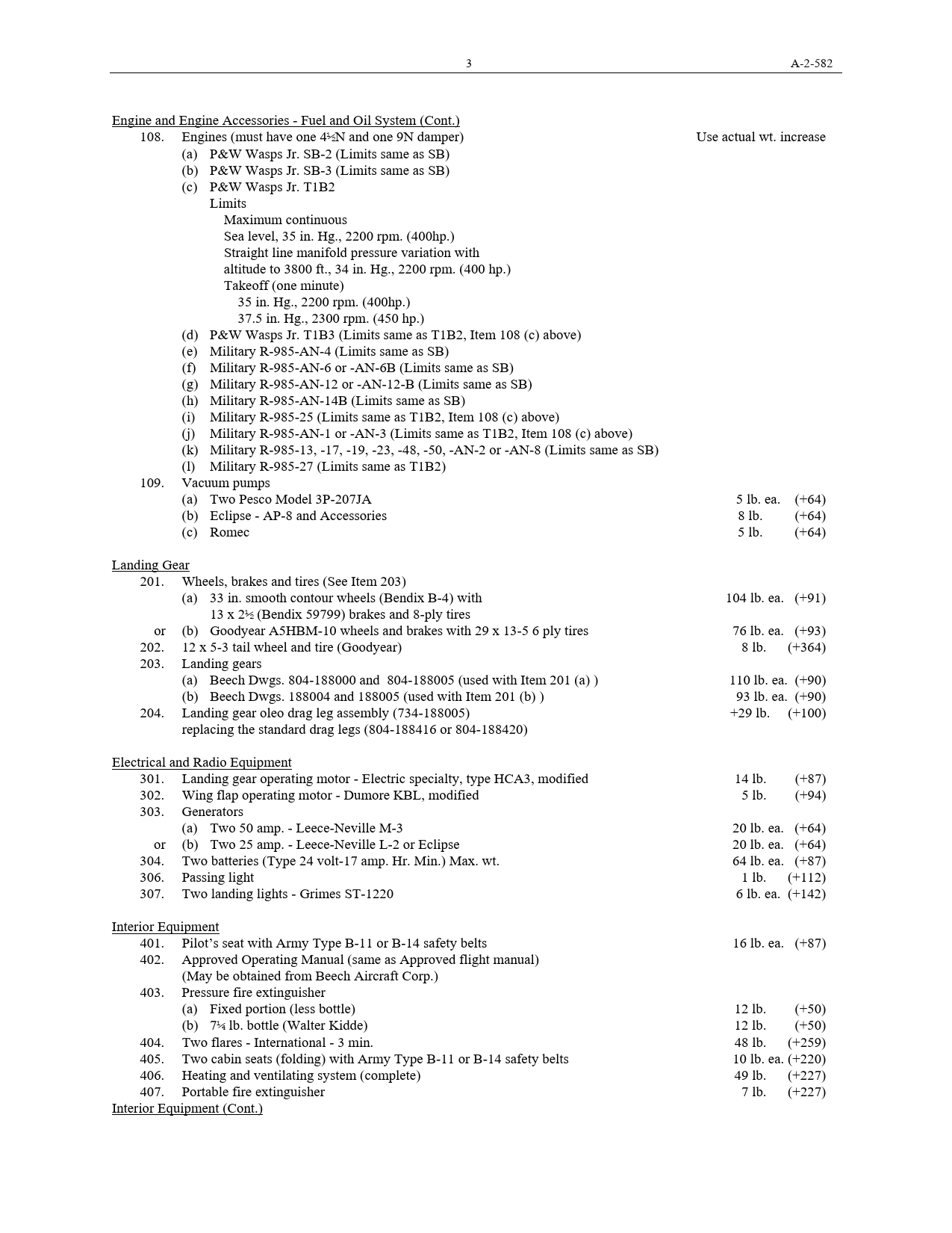 Sample page 9 from AirCorps Library document: Aircraft Specification - AT-11