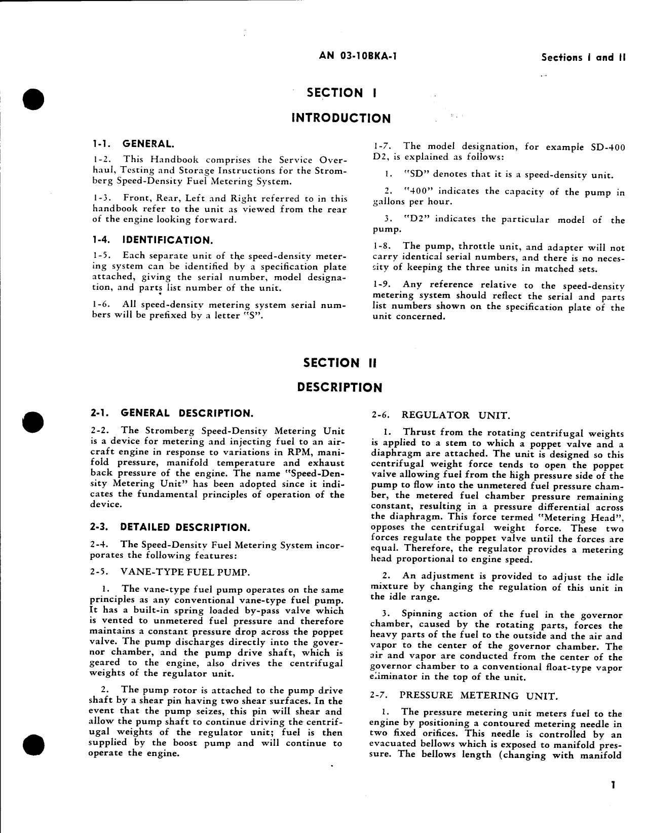 Sample page 5 from AirCorps Library document: Handbook Overhaul Instructions for Speed-Density Fuel Metering System (Bendix)