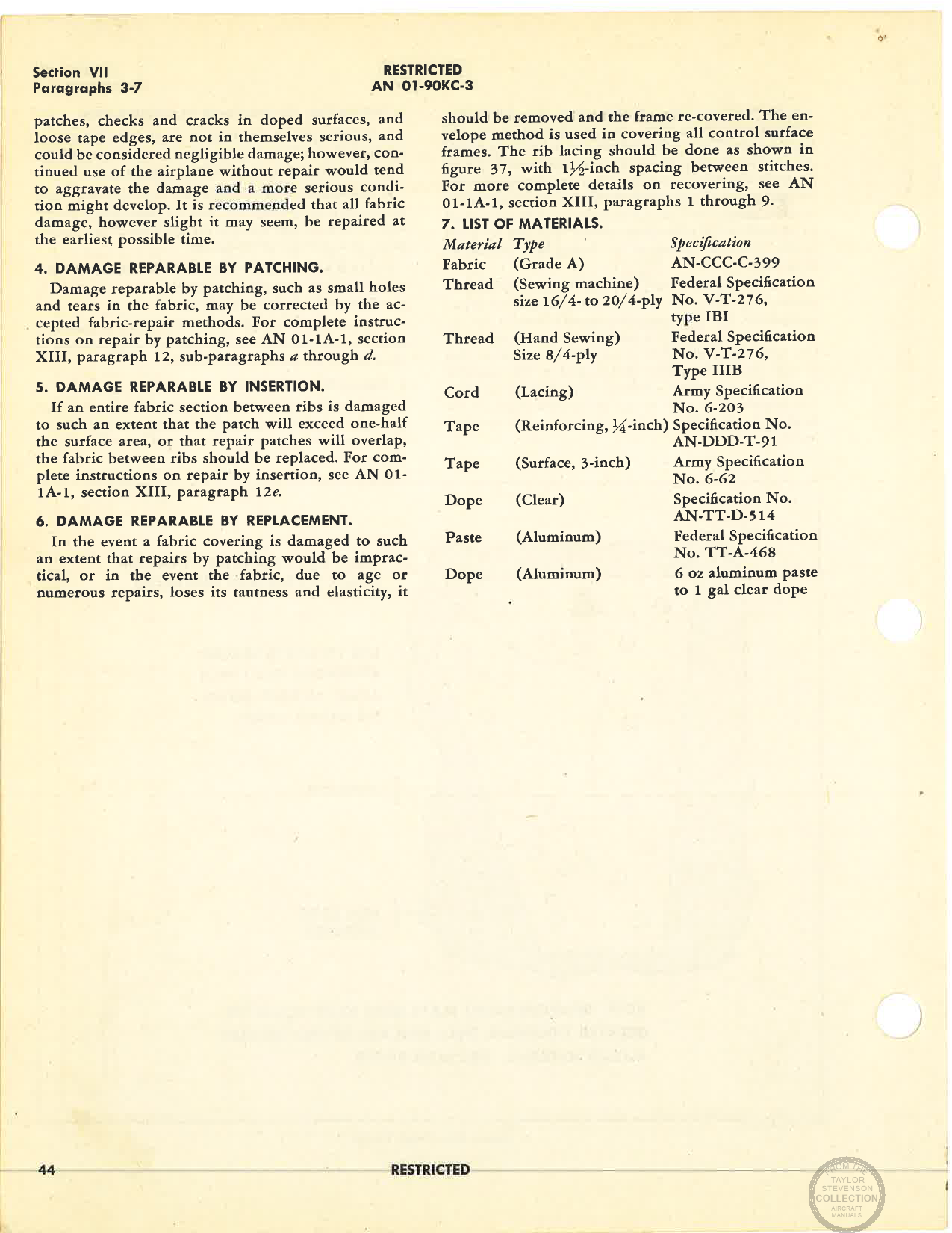 Sample page 48 from AirCorps Library document: Structural Repair Instructions - AT-11