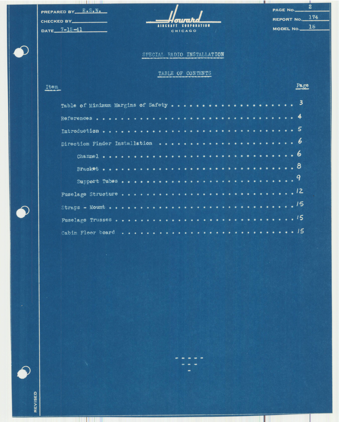 Sample page 3 from AirCorps Library document: Report 174, Special Radio Installation, DGA-15