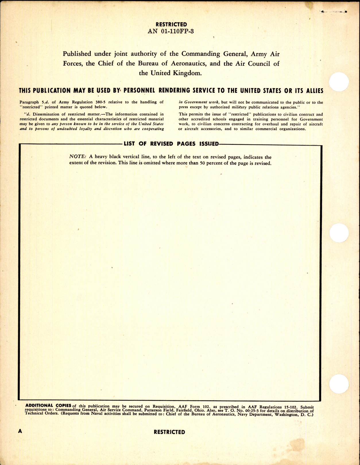 Sample page 2 from AirCorps Library document: Structural Repair Instructions for Army Model P-63A-1 Airplanes