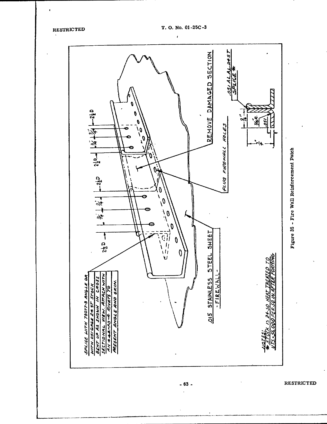 Sample page 58 from AirCorps Library document: Structural Repair Instructions - P-40D, P-40E, P-40F