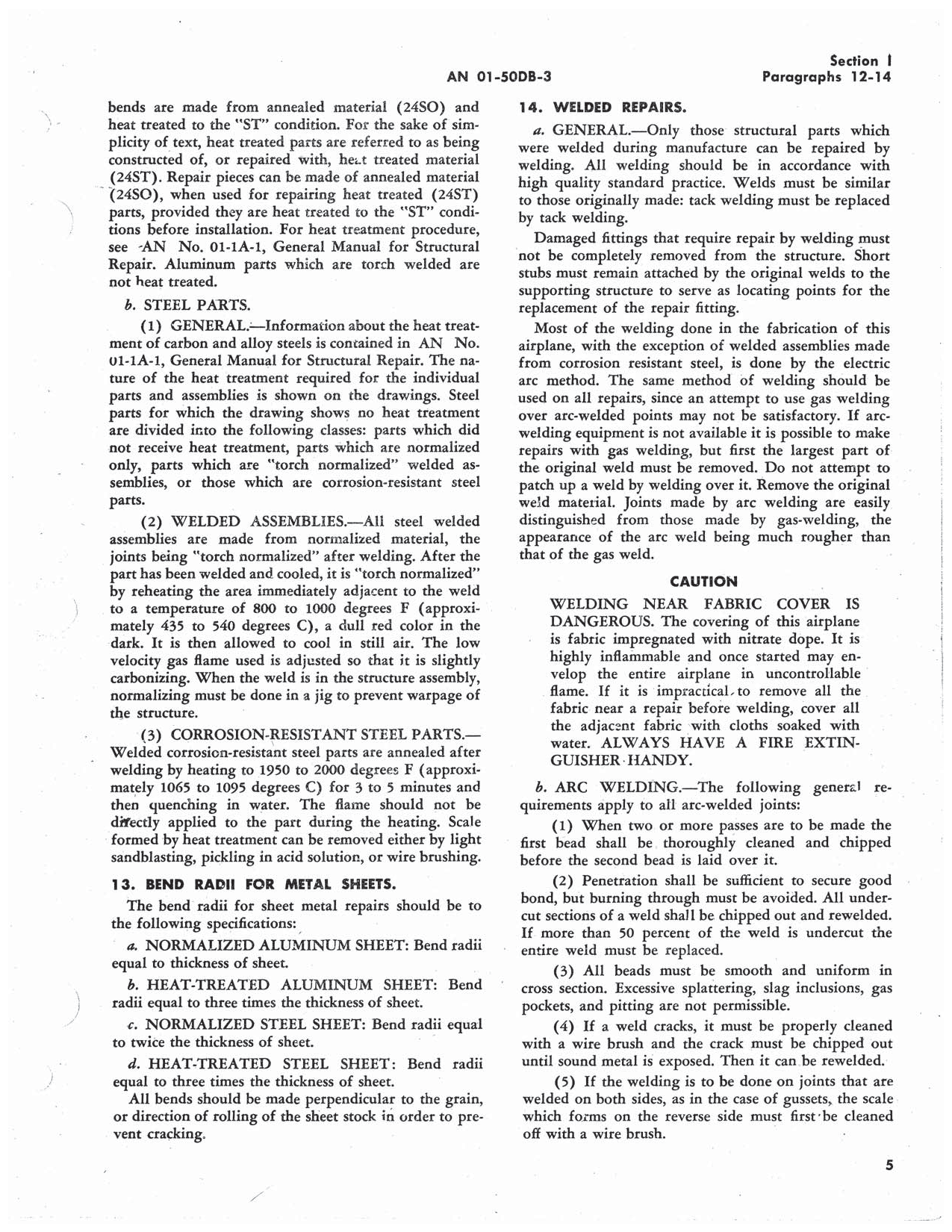 Sample page 11 from AirCorps Library document: Structural Repair Instructions - L-5 OY-1 OY-2