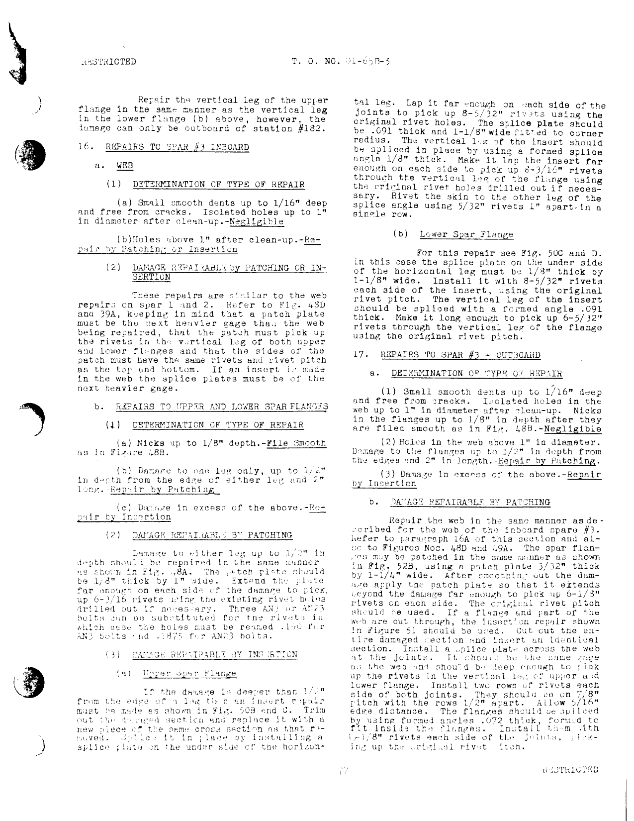 Sample page 89 from AirCorps Library document: Structural Repair Instructions - P-47