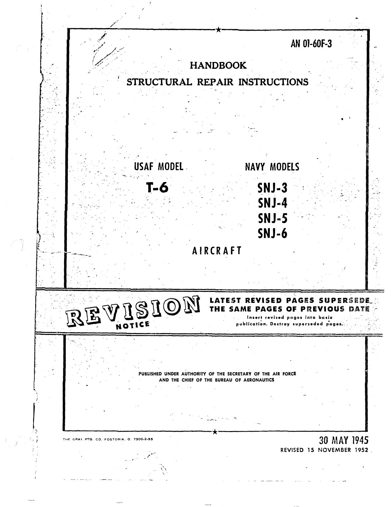 Sample page 1 from AirCorps Library document: Structural Repair Instructions - T-6, SNJ-3, SNJ-4, SNJ-5