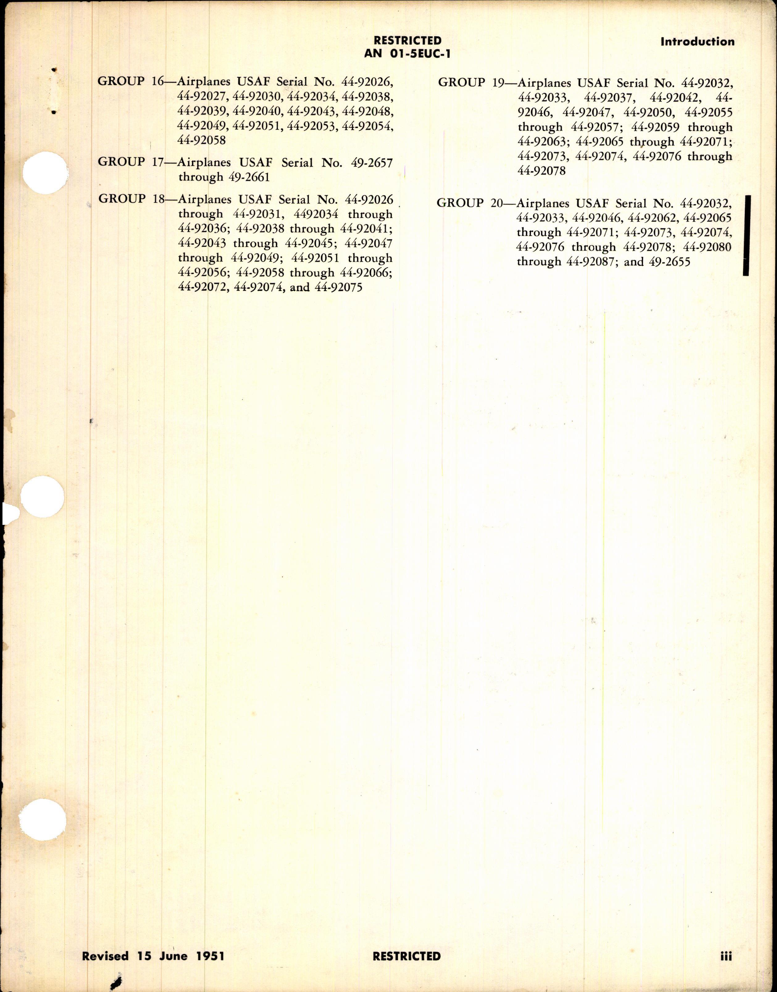 Sample page 3 from AirCorps Library document: Flight Instructions for B-36D Aircraft