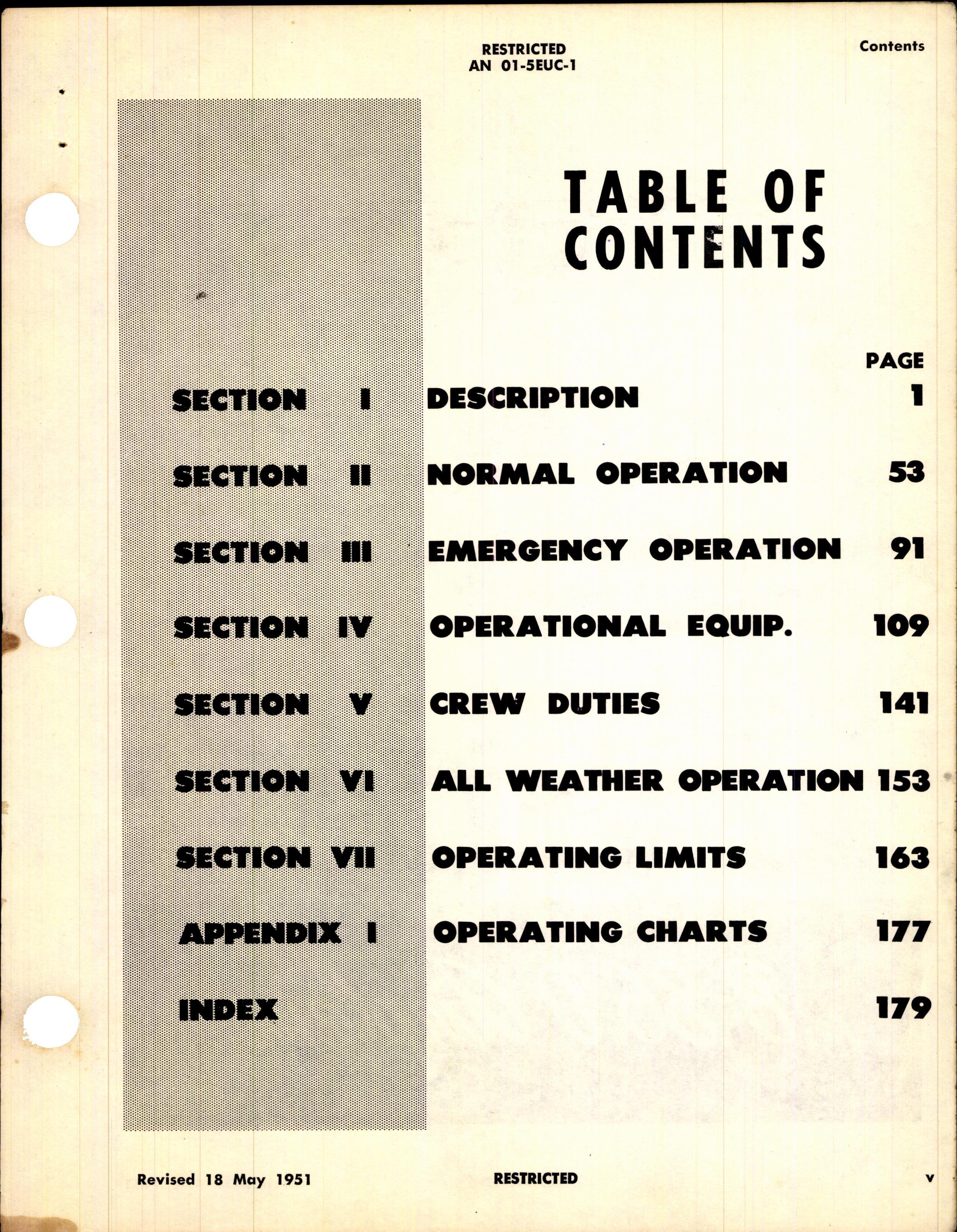Sample page 5 from AirCorps Library document: Flight Instructions for B-36D Aircraft