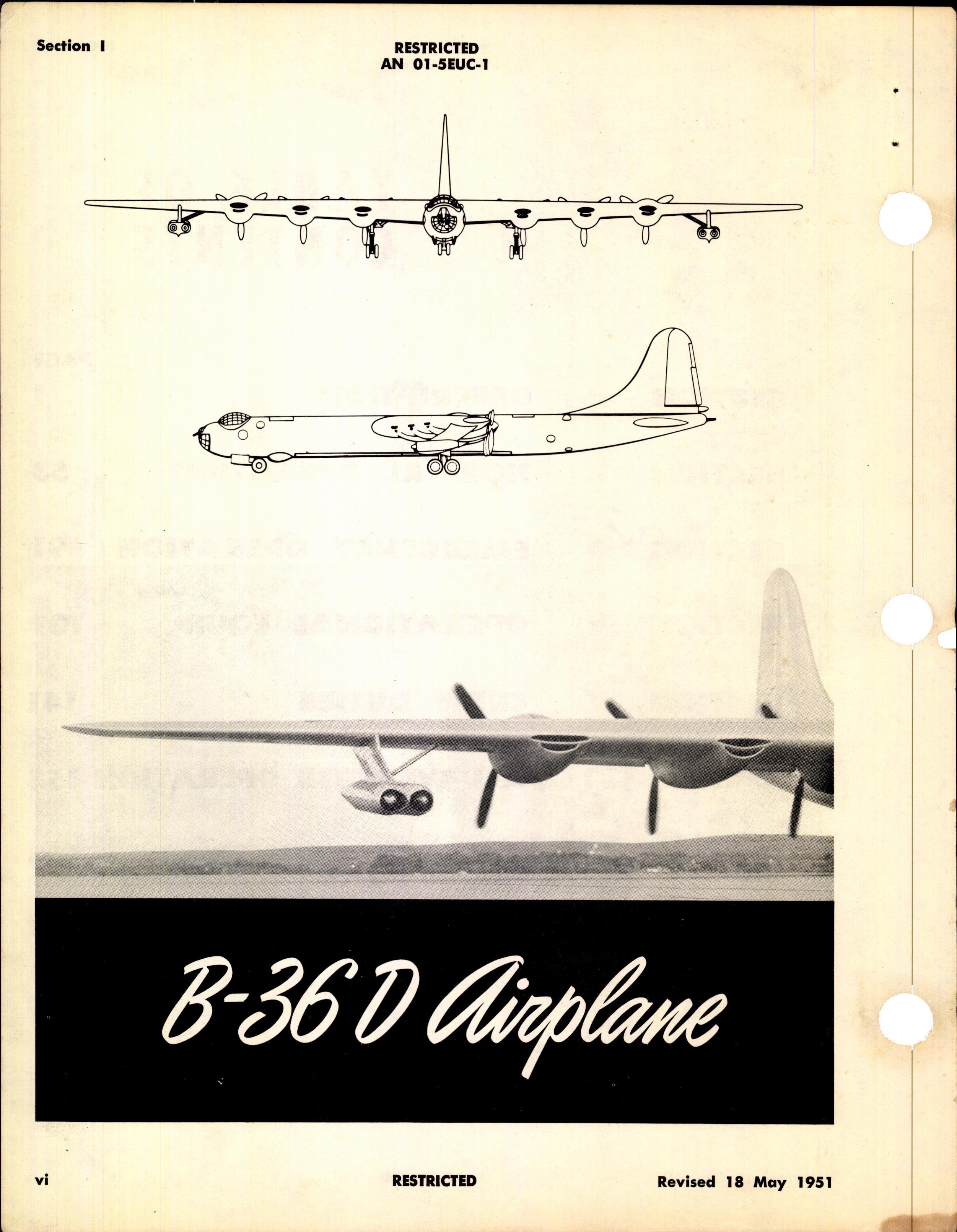 Sample page 6 from AirCorps Library document: Flight Instructions for B-36D Aircraft