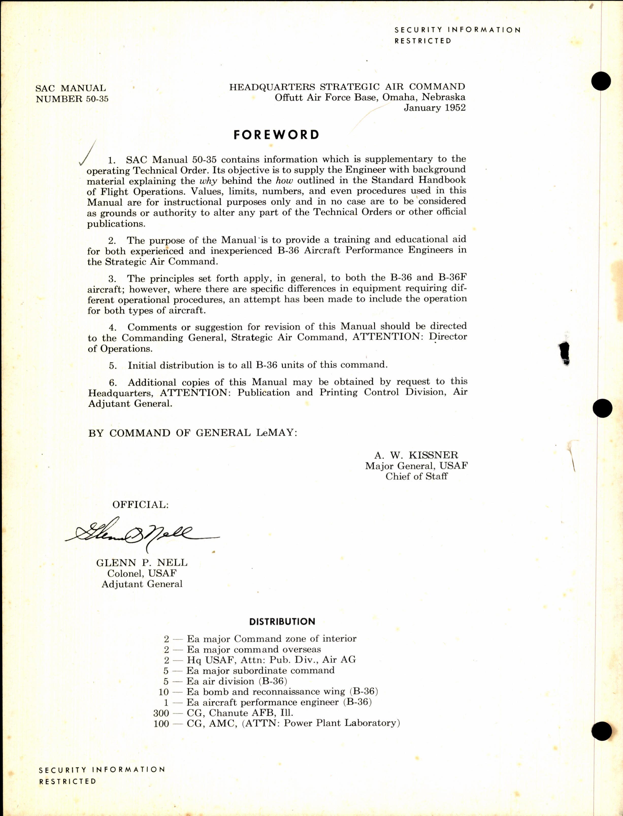 Sample page 4 from AirCorps Library document: Aircraft Performance Engineer's Manual for B-36 Aircraft Engine Operation