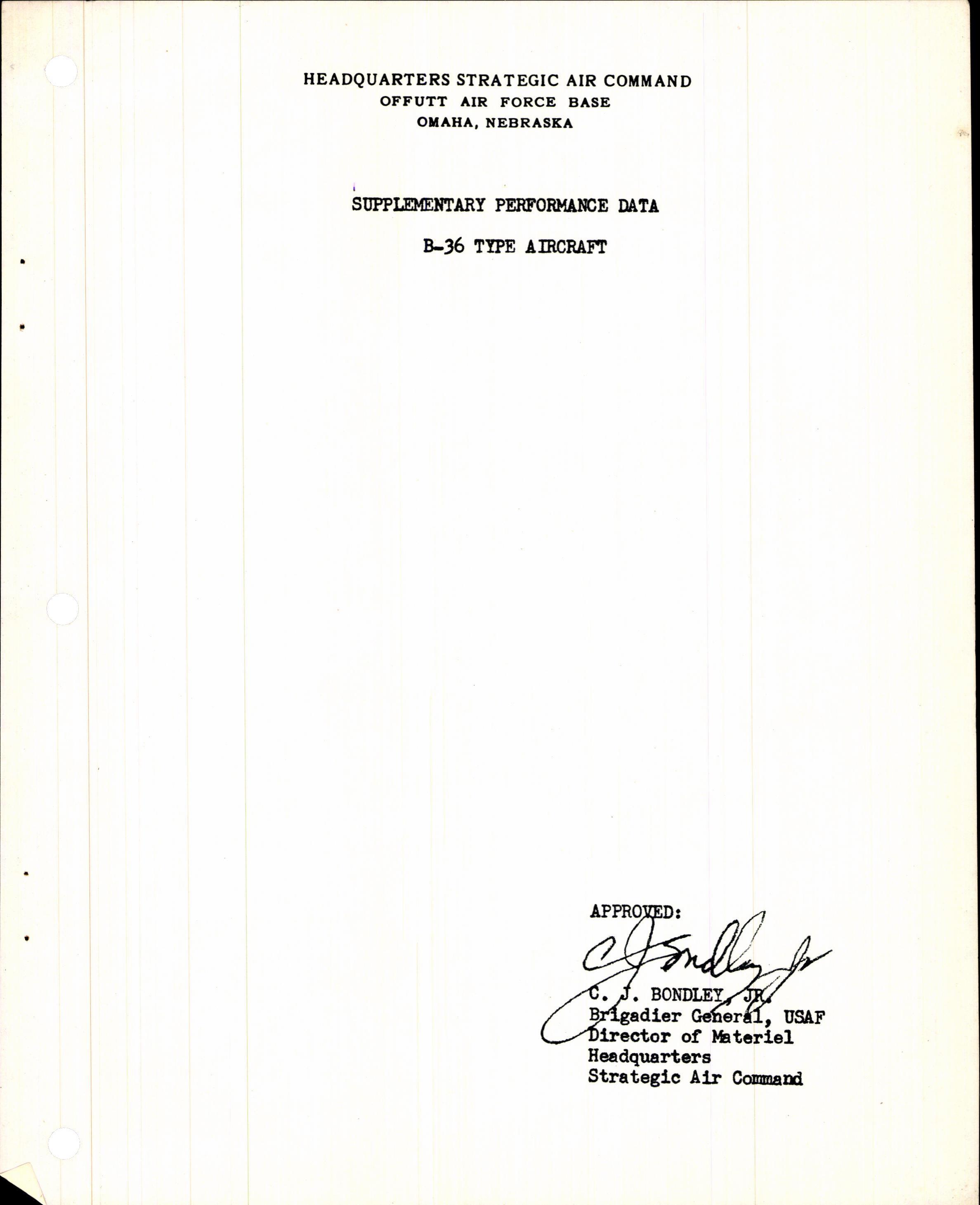 Sample page 3 from AirCorps Library document: Supplementary Performance Data for B-36 Type Aircraft