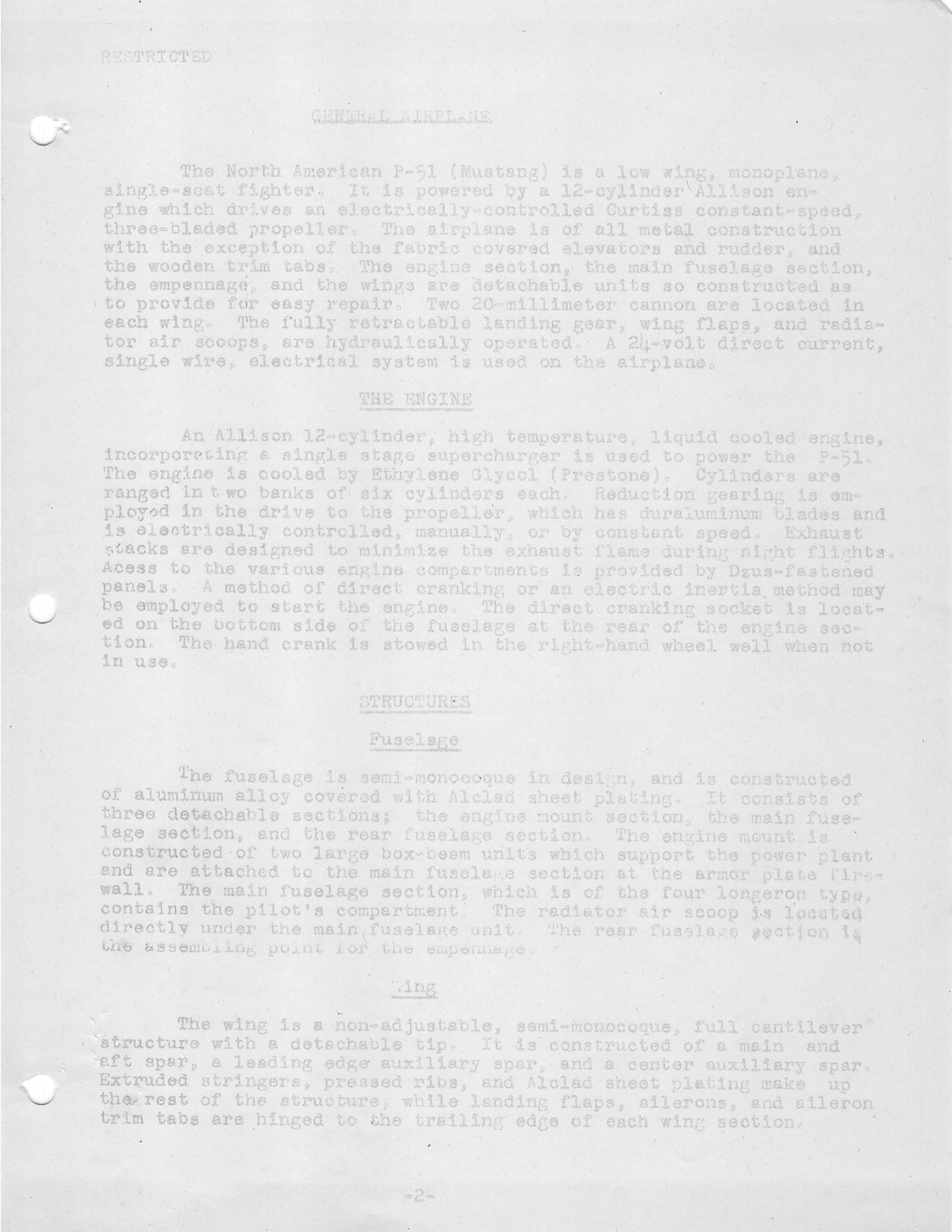 Sample page 22 from AirCorps Library document: Service School Lectures - P-51
