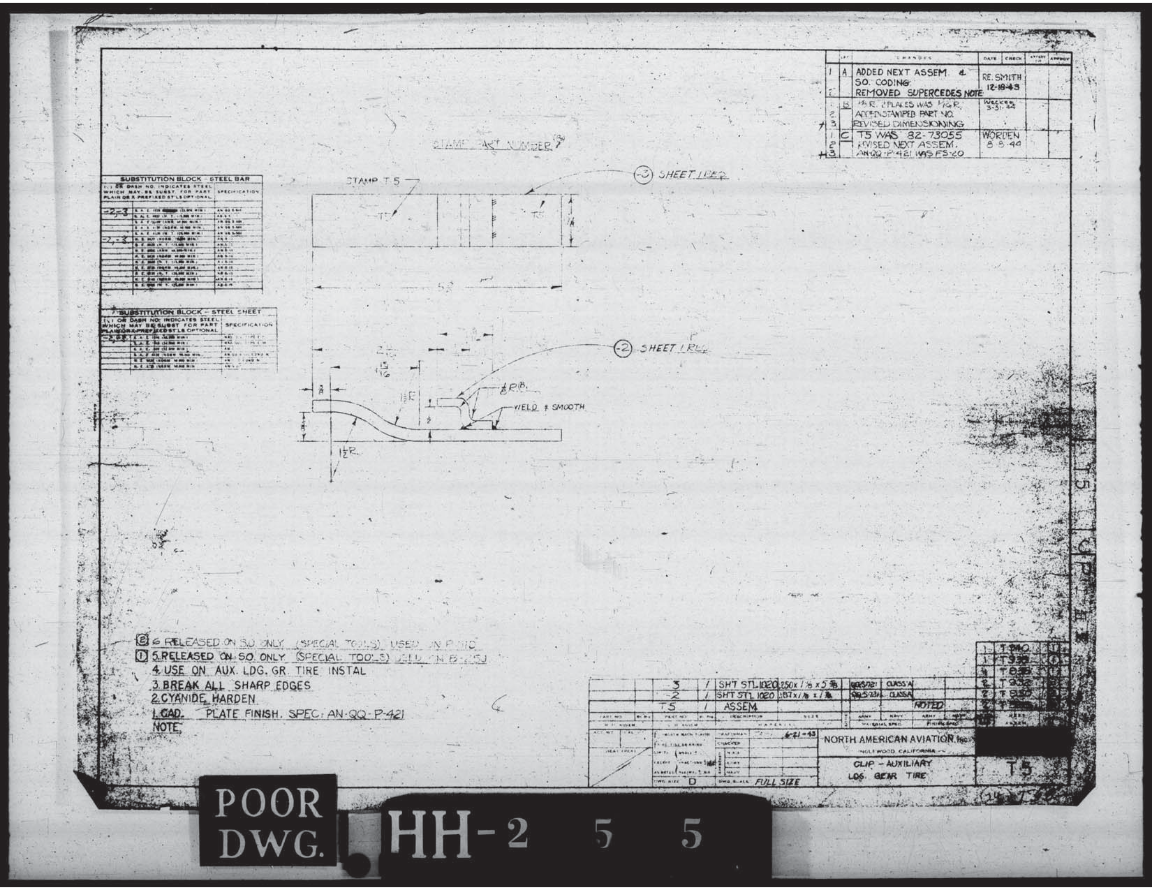 Sample page 1 from AirCorps Library document: Standard Tools - North American Aviation