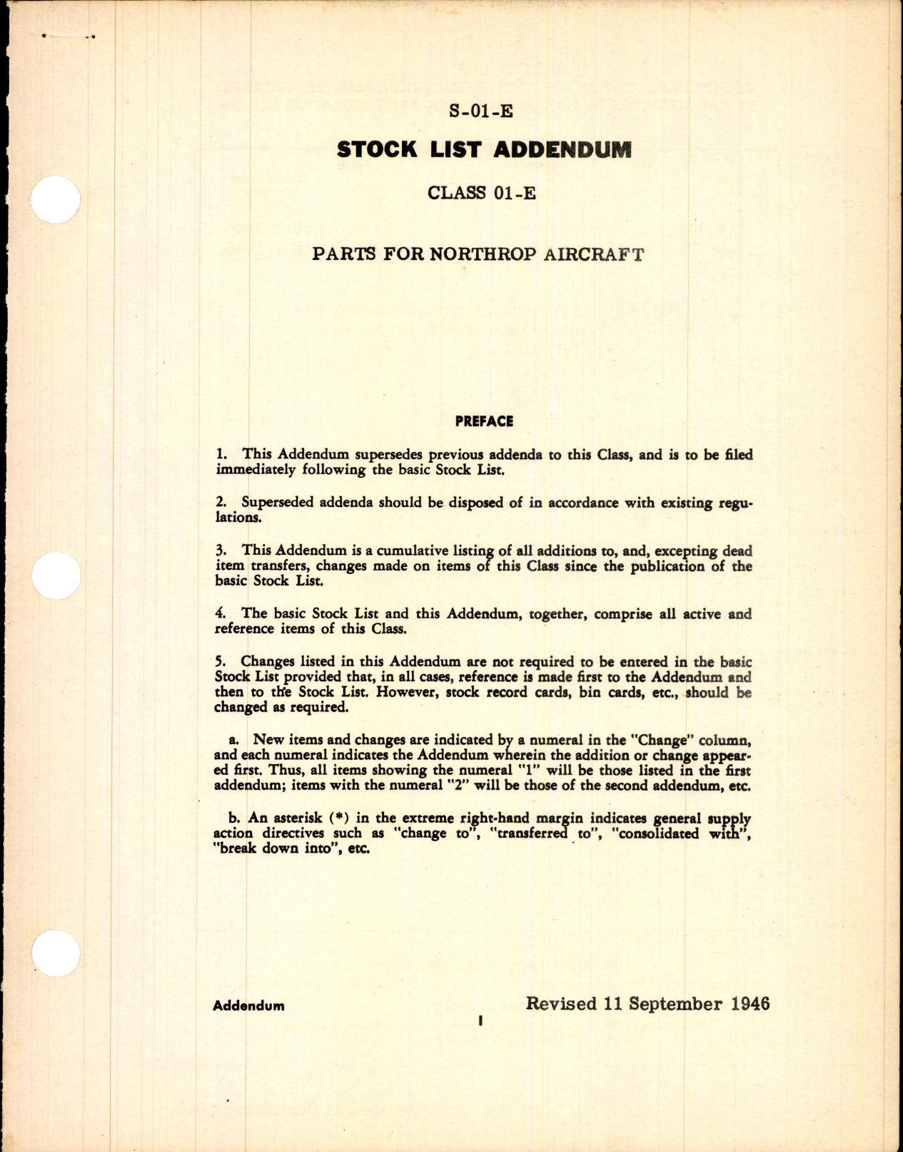 Sample page 3 from AirCorps Library document: Stock List - Parts for Northrop Aircraft