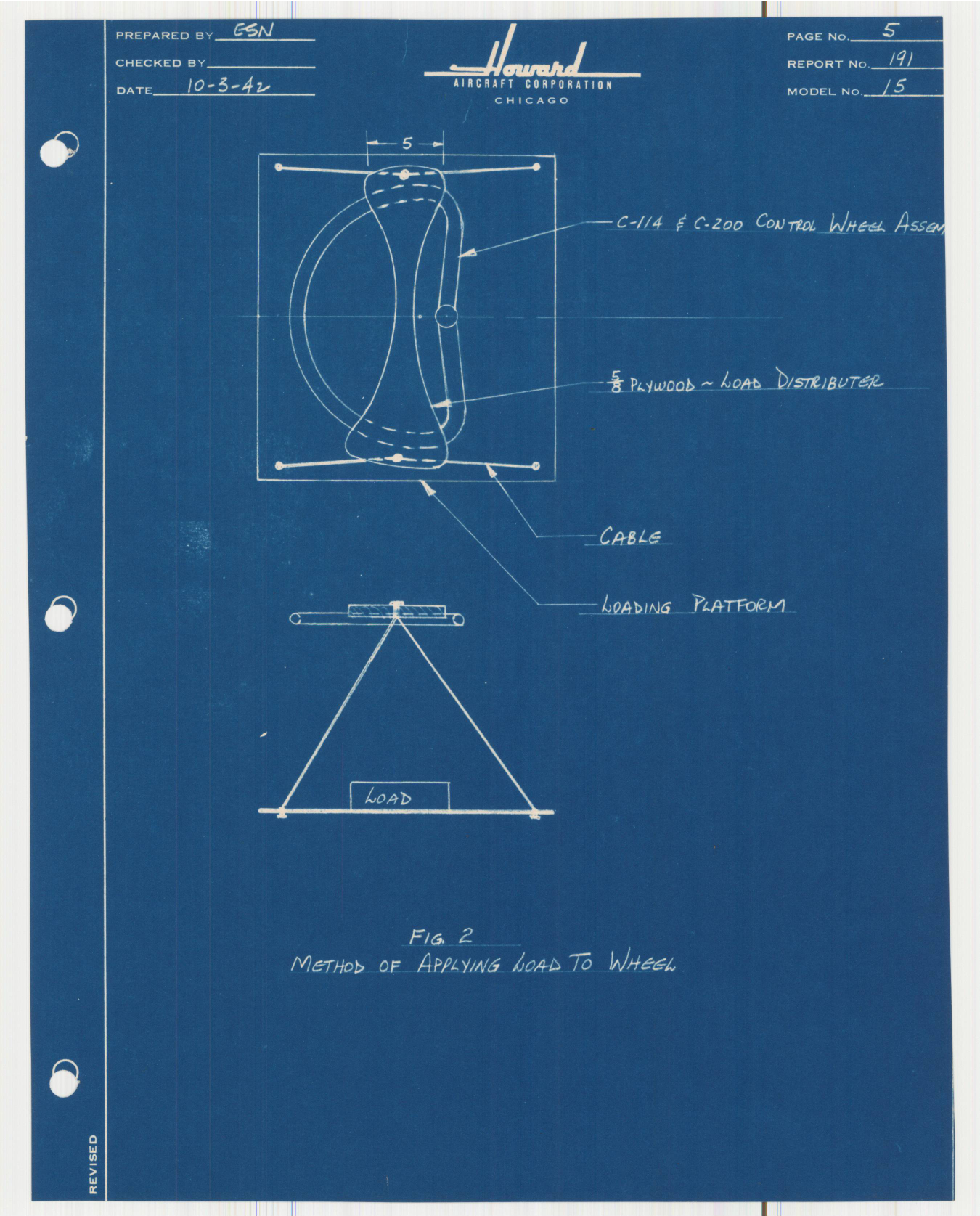 Sample page 6 from AirCorps Library document: Report 191, Static Test of Rear Control Column Assembly, DGA-15