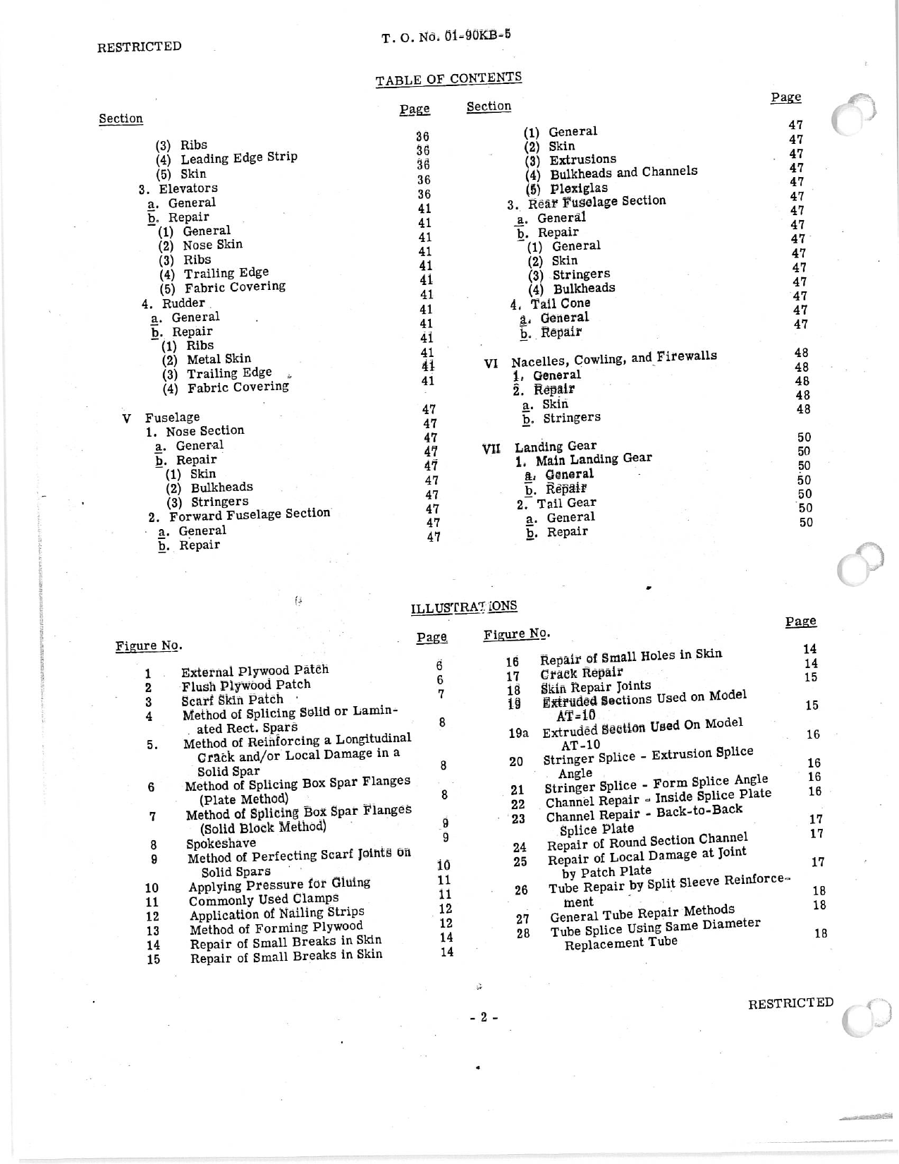 Sample page 4 from AirCorps Library document: Structural Repair Instructions: AT-10