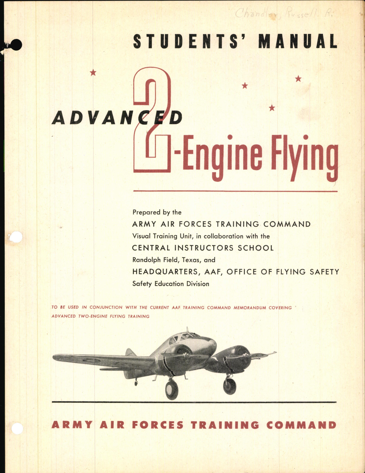 Sample page 3 from AirCorps Library document: Student Manual - Advanced 2-Engine Flying