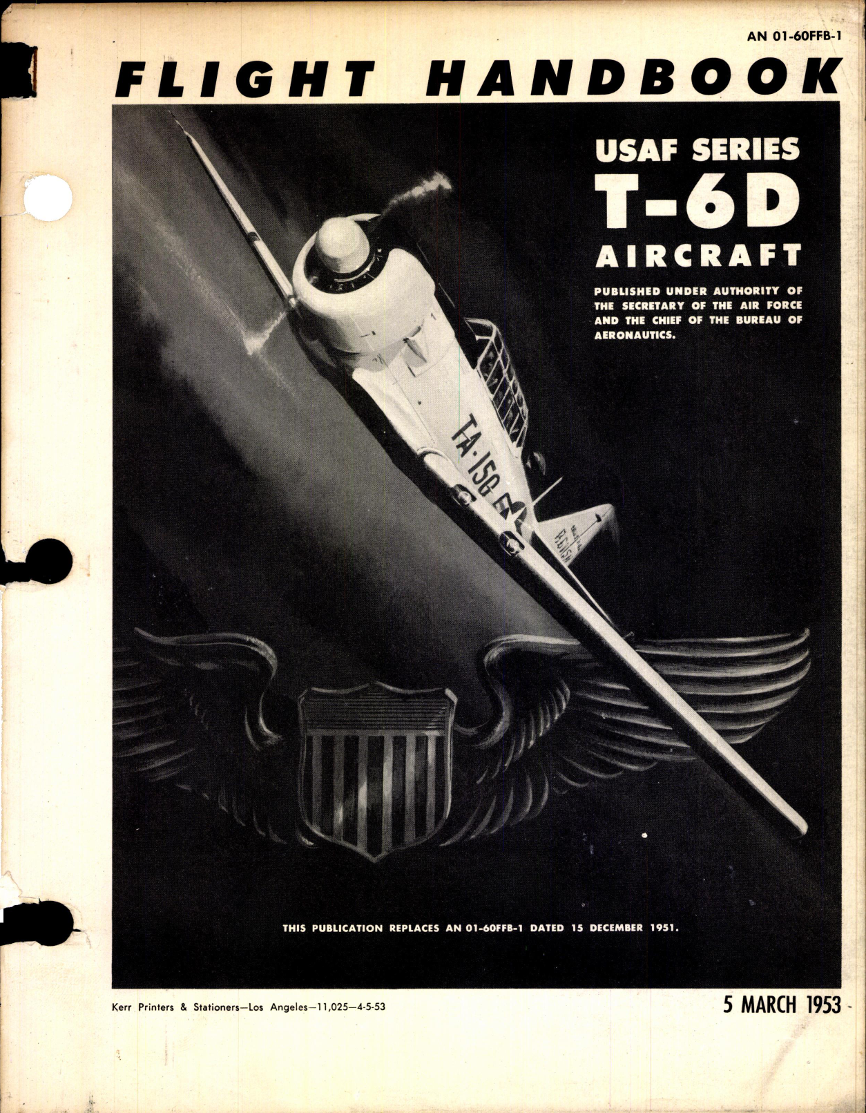 Sample page 1 from AirCorps Library document: Flight Handbook for T-6D Aircraft
