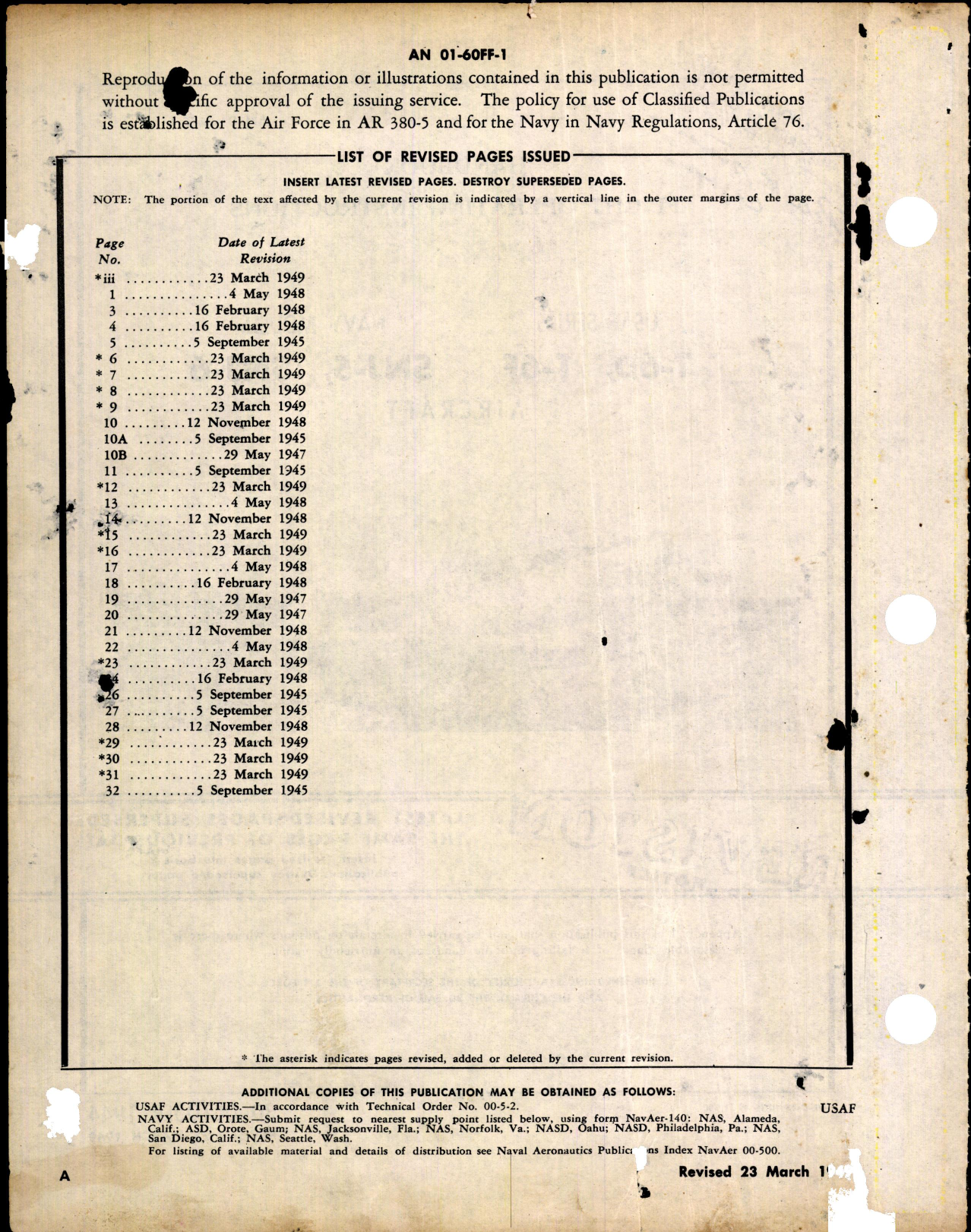 Sample page 2 from AirCorps Library document: Flight Operating Instructions for T-6D, T-6F, SNJ-5 & SNJ-6