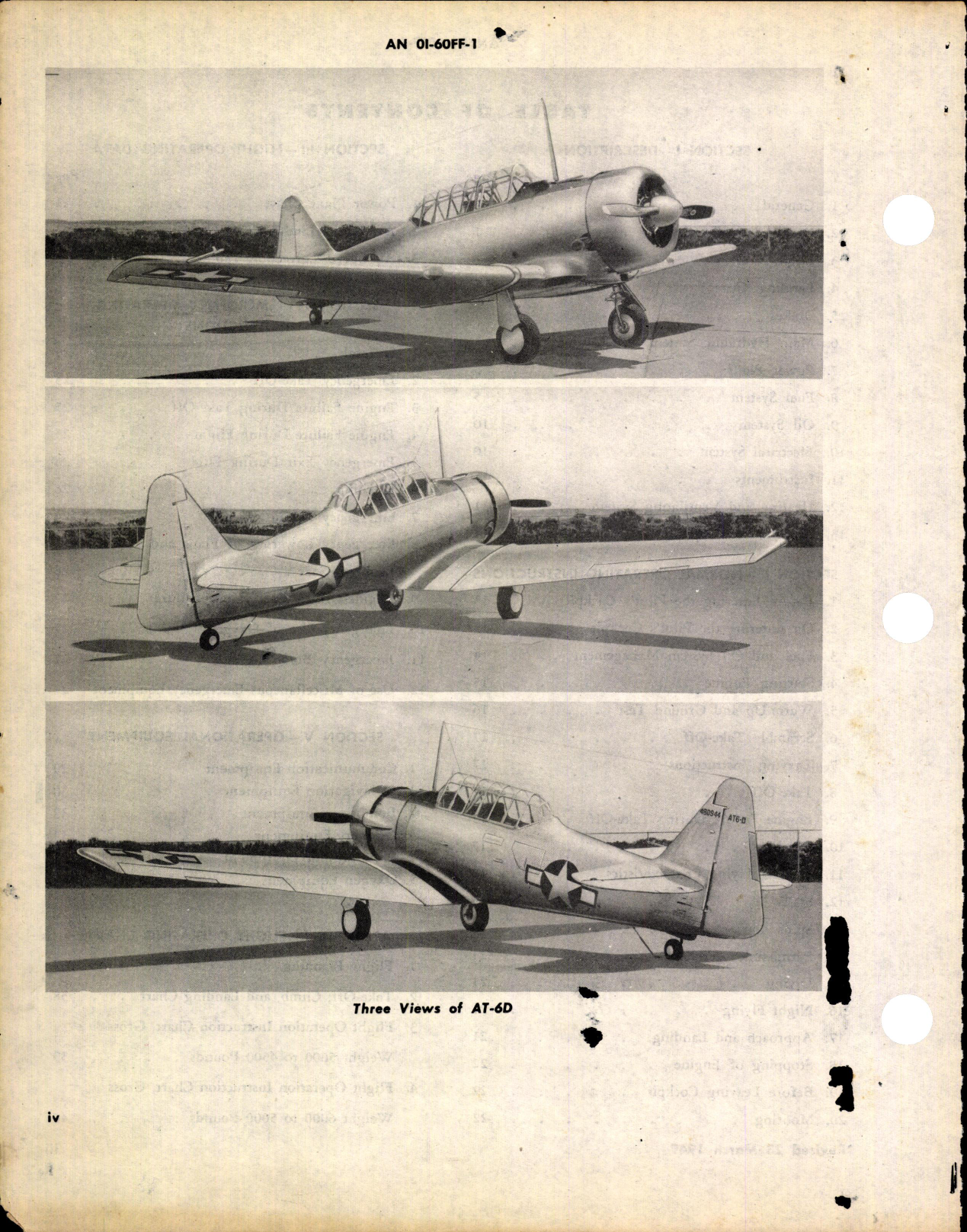 Sample page 4 from AirCorps Library document: Flight Operating Instructions for T-6D, T-6F, SNJ-5 & SNJ-6
