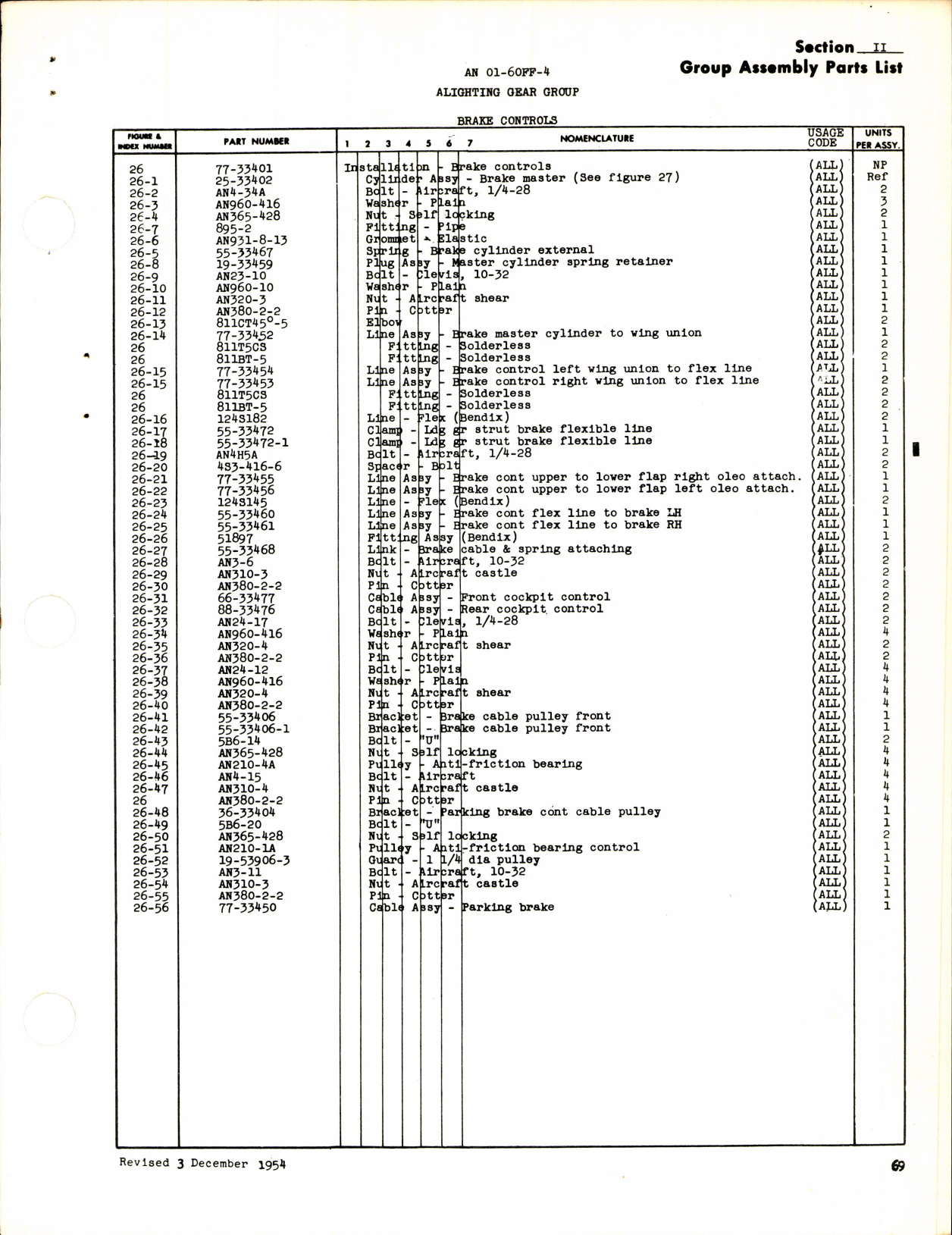 Sample page 3 from AirCorps Library document: Parts Catalog for T-6D, T-6F, SNJ-5, and SNJ-6