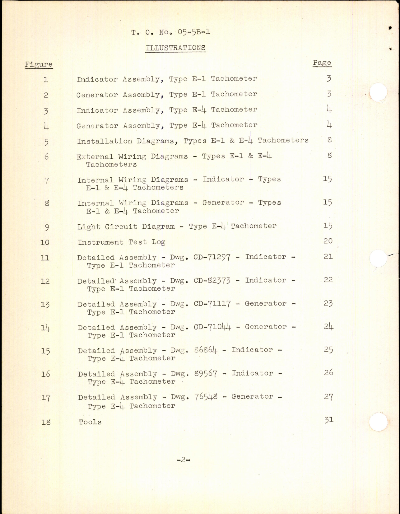 Sample page 4 from AirCorps Library document: Electrical Tachometers Type E-1 and E-4