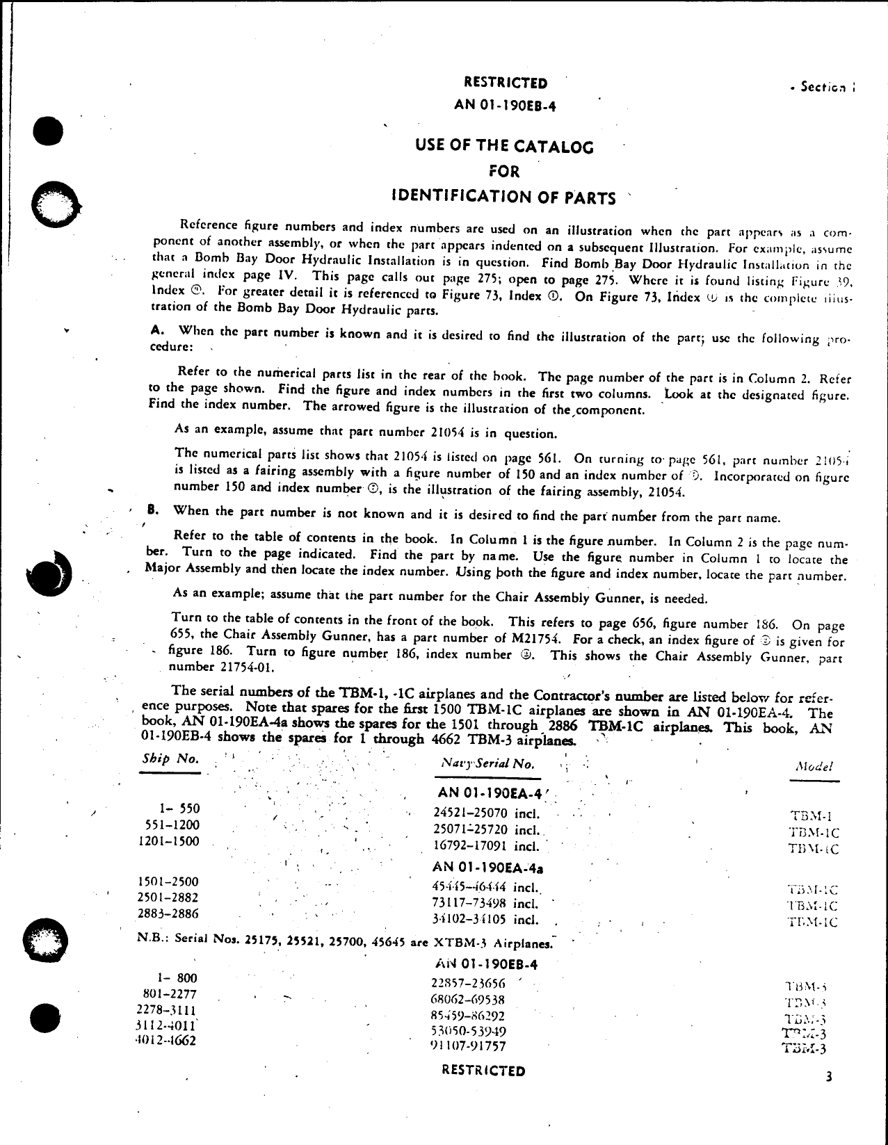 Sample page 11 from AirCorps Library document: Aircraft Parts Catalog TBM-3 (1 of 3)