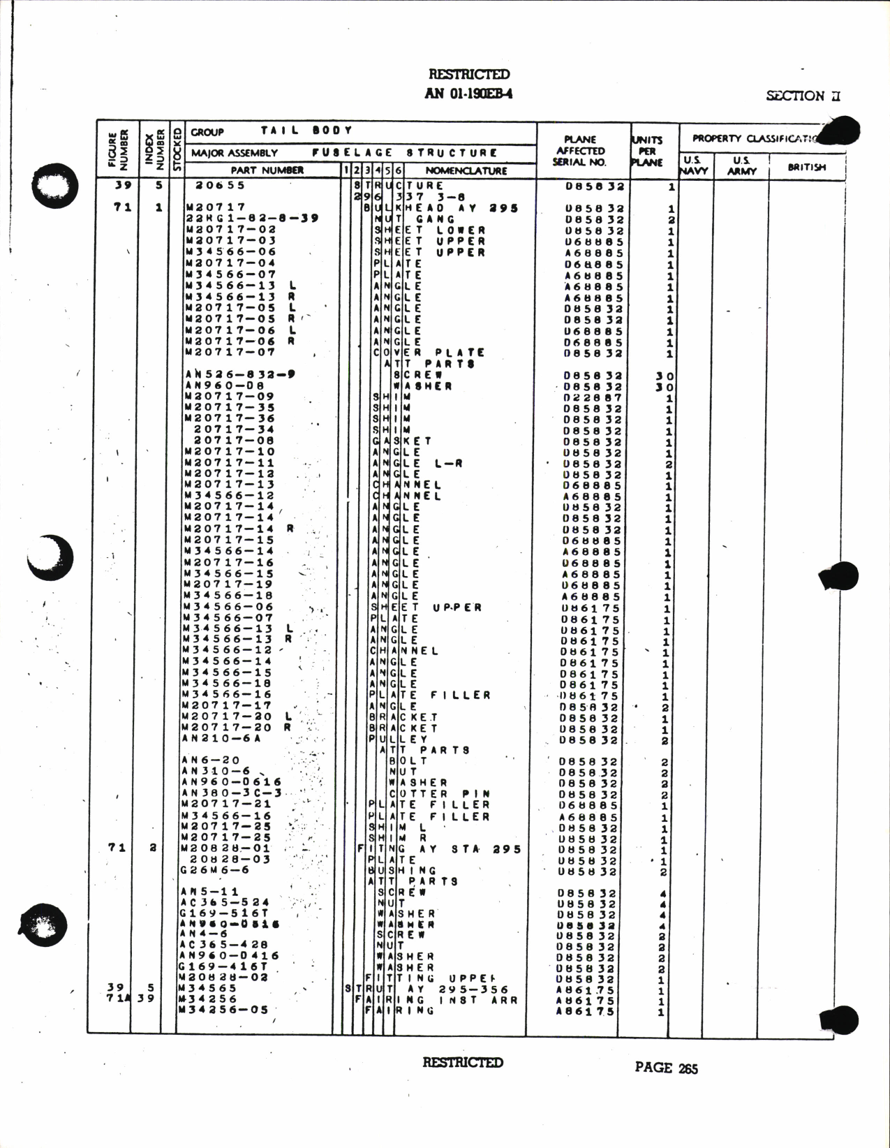 Sample page 4 from AirCorps Library document: Aircraft Parts Catalog TBM-3 (2 of 3)