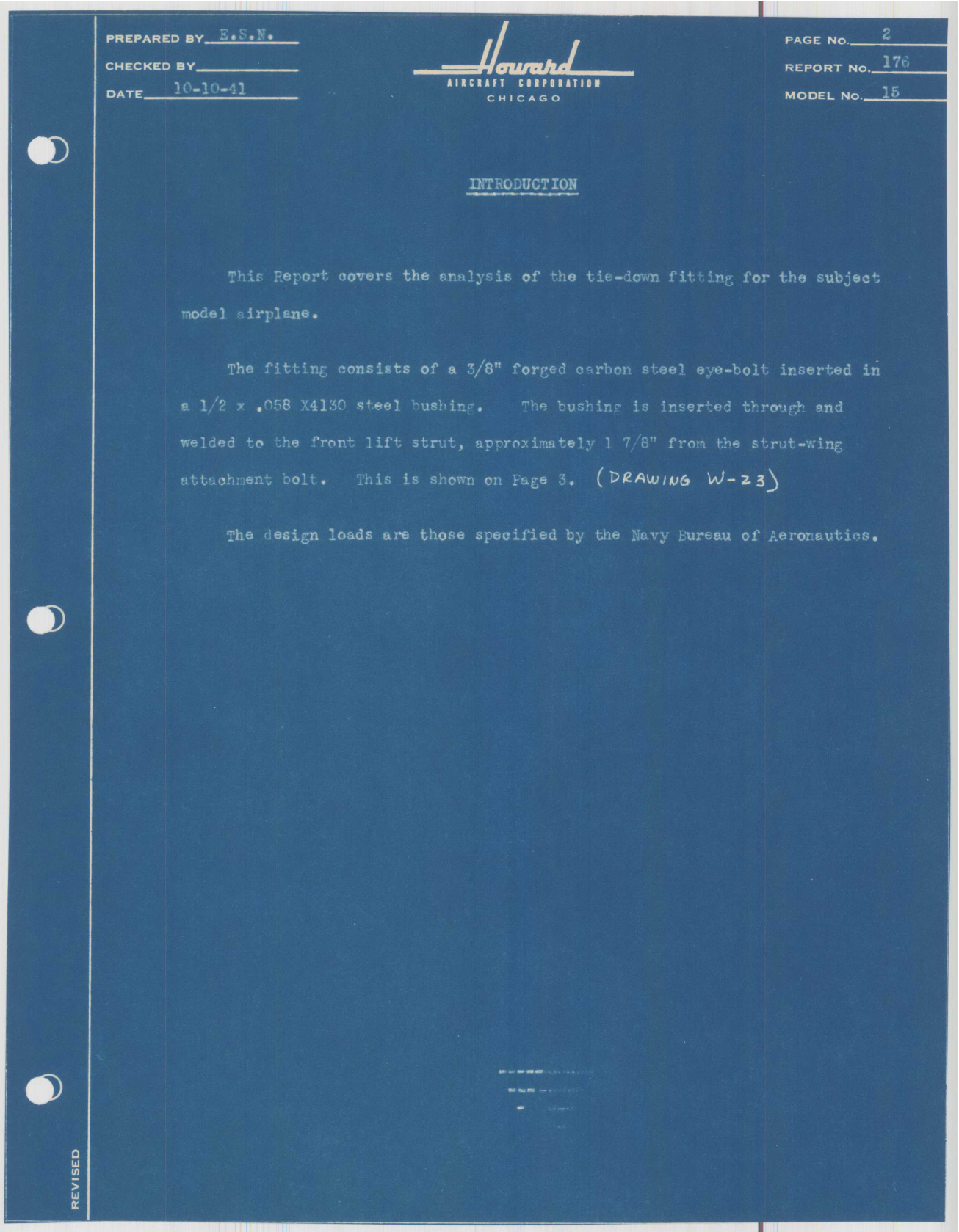 Sample page 8 from AirCorps Library document: Report 176, Tie-Down Attachment Fitting, DGA-15