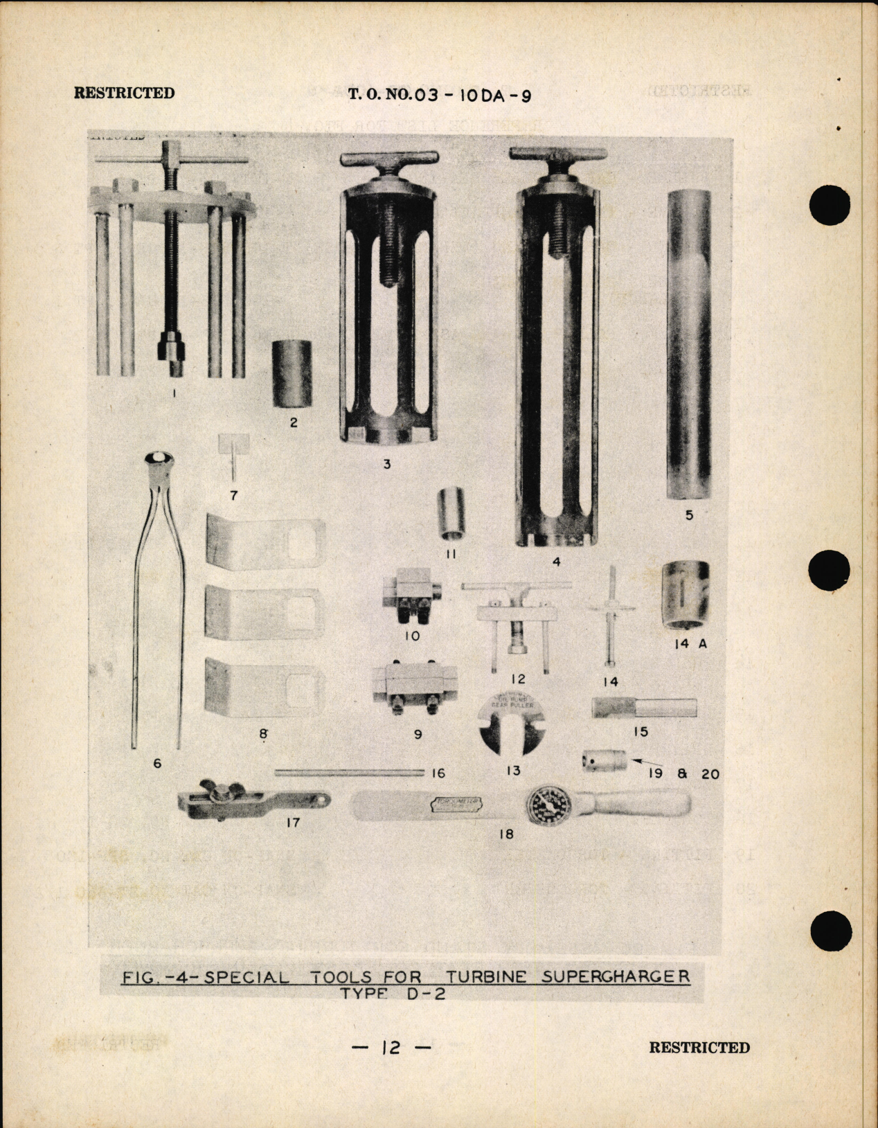 Sample page  13 from AirCorps Library document: Turbine Driven Superchargers Type D-2, Overhaul Instruction with Parts