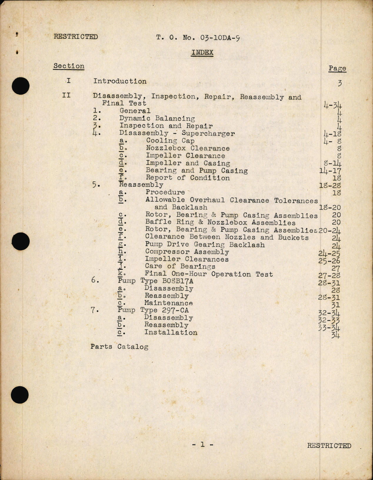 Sample page 2 from AirCorps Library document: Turbine Driven Superchargers Type D-2, Overhaul Instruction with Parts