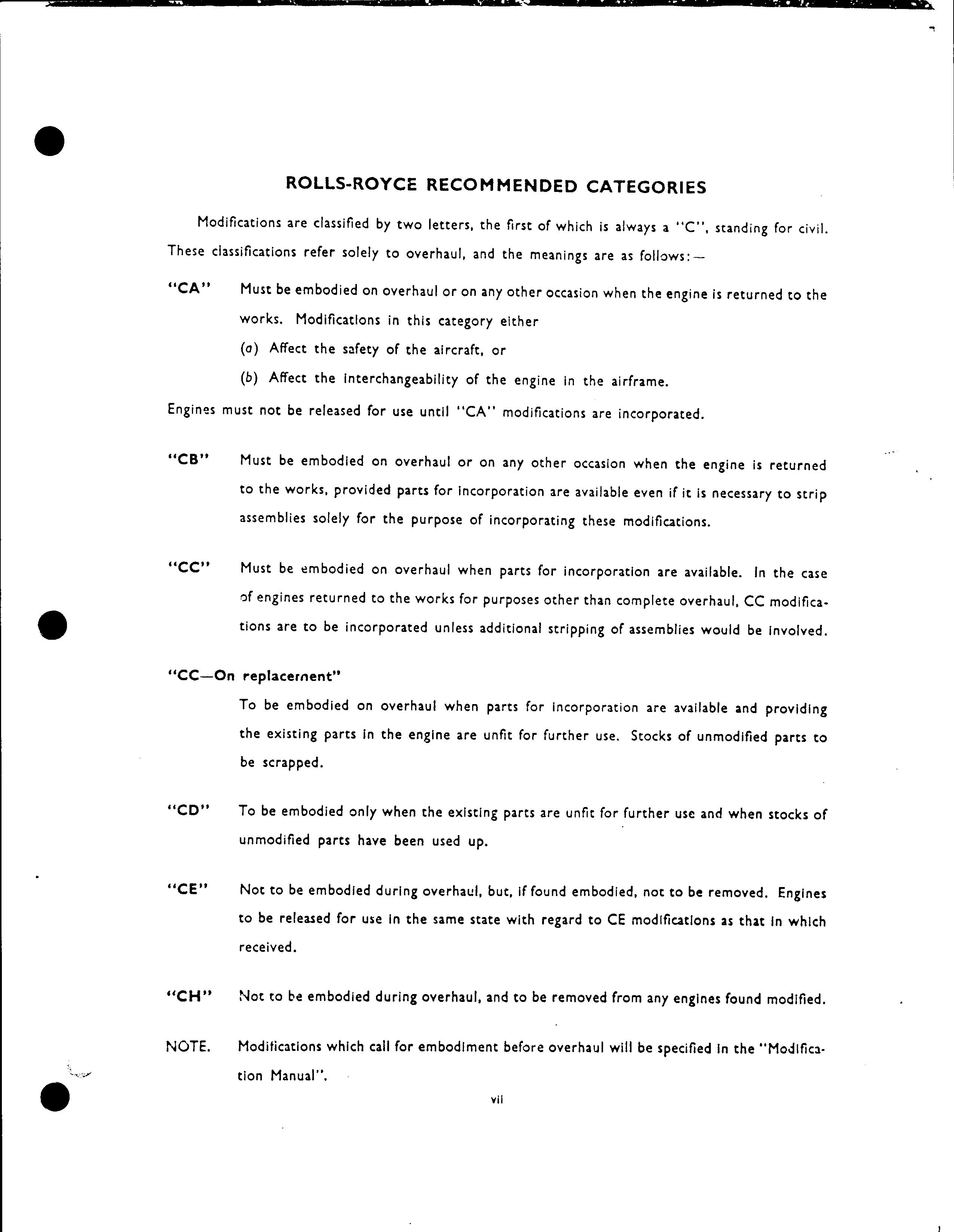 Sample page 9 from AirCorps Library document: Numerical List of Modifications to Rolls Royce Merlin Engines