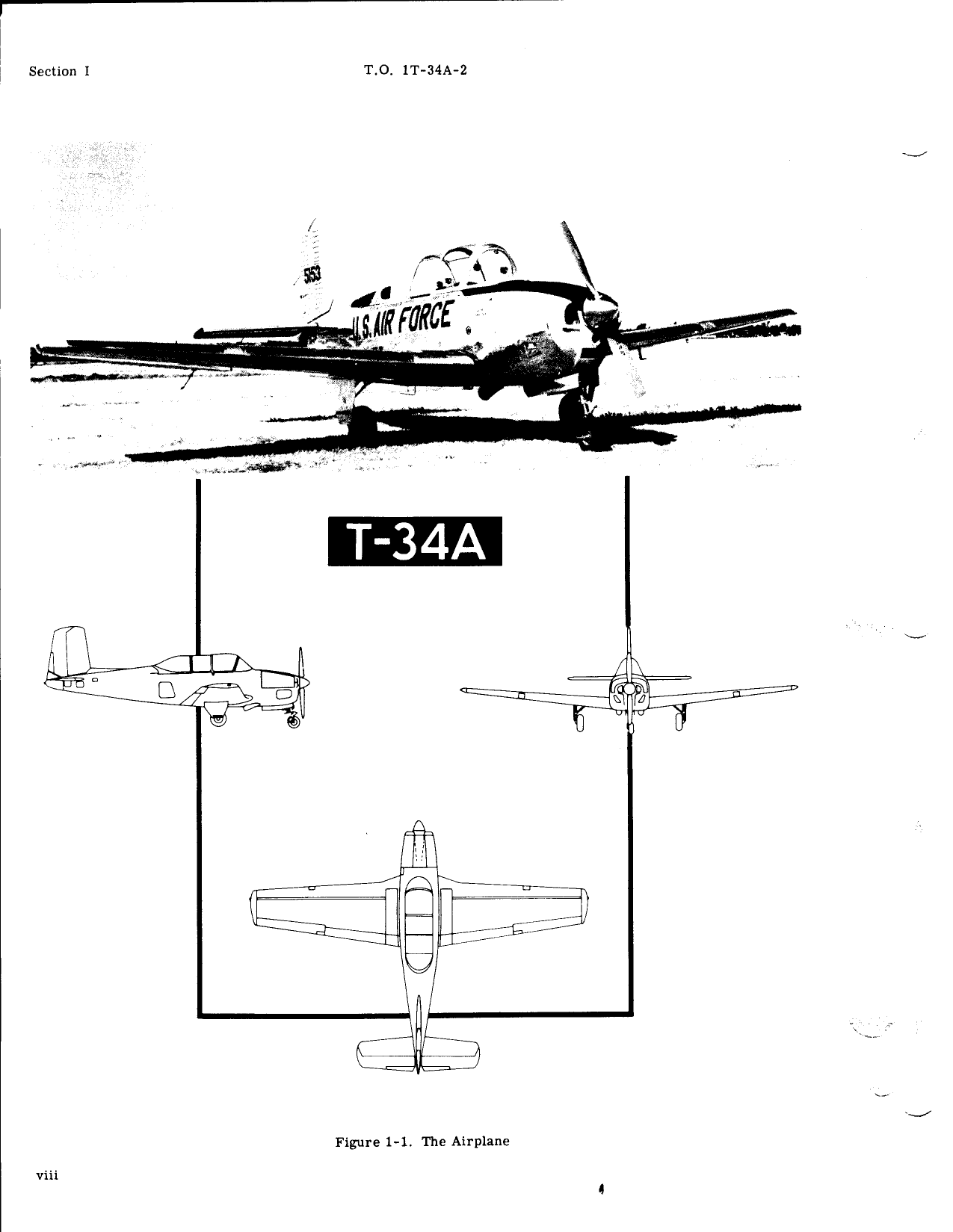 Sample page 12 from AirCorps Library document: Maintenance Manual for T-34A Aircraft