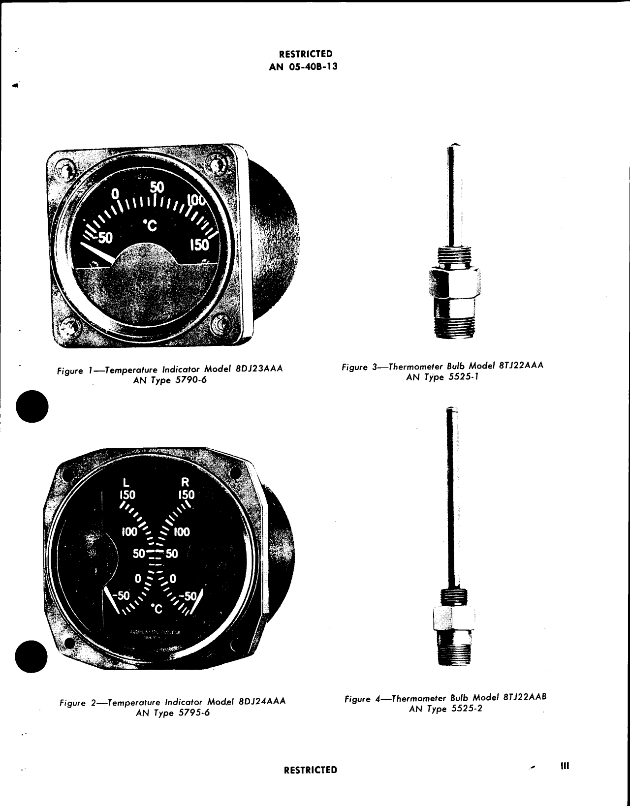 Sample page 5 from AirCorps Library document: Instal, Oper, Serv, & Ovh Inst with PC for Thermometer Indicator and Bulbs