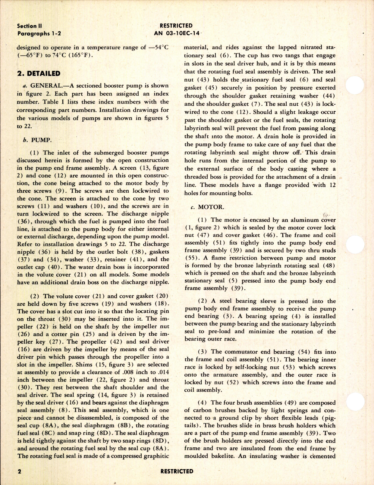 Sample page 6 from AirCorps Library document: Operation, Service, & Overhaul Inst w/ Parts Catalog for Submerged Type Booster Pumps