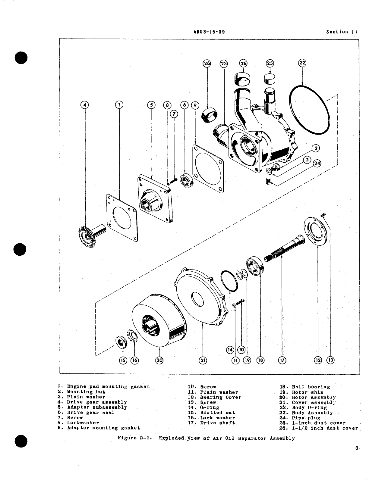 Sample page 5 from AirCorps Library document: Overhaul Instructions for Model TM-38600 Air-Oil Separator (Thompson)
