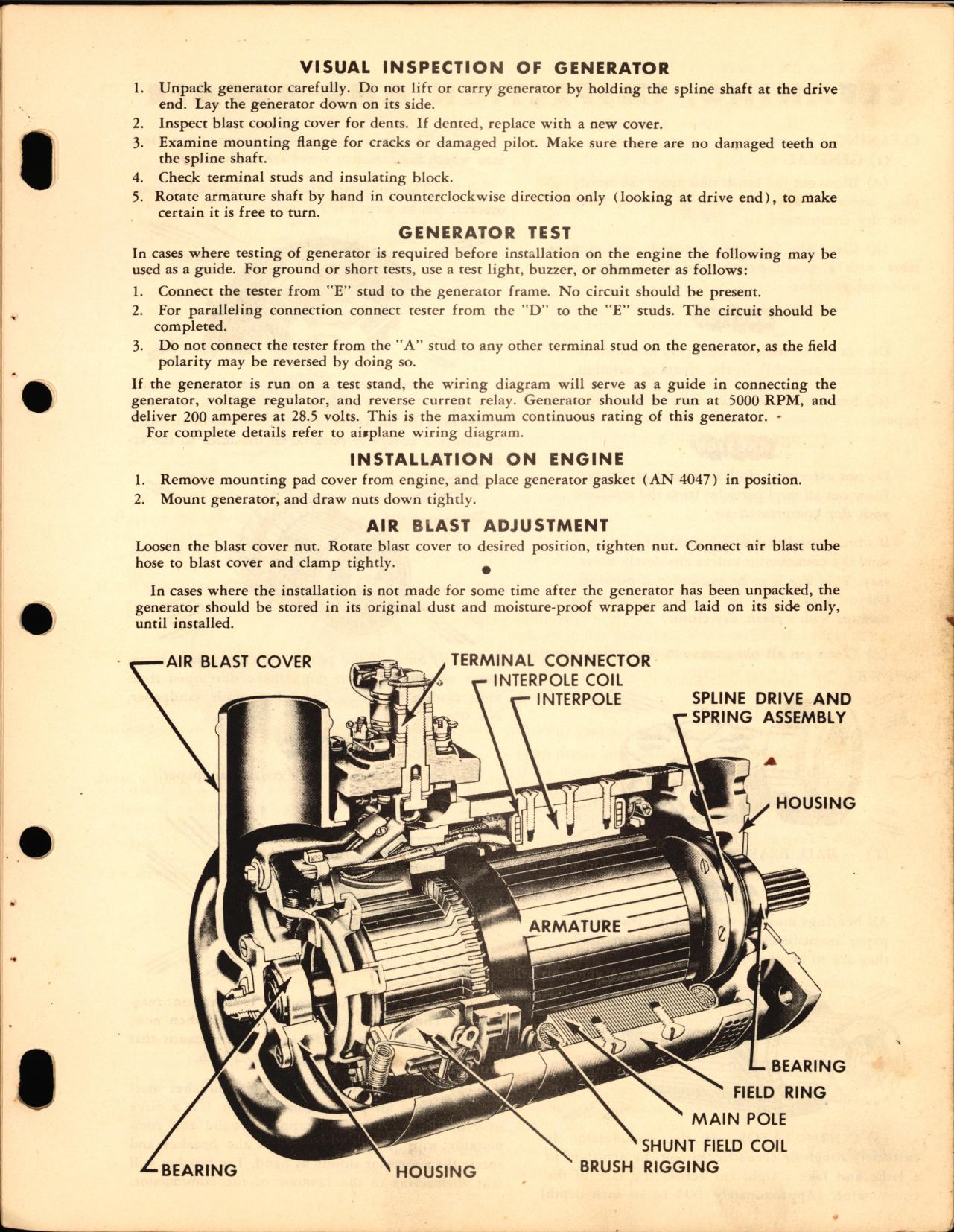 Sample page 66 from AirCorps Library document: Leece-Neville Aircraft Equipment Manual