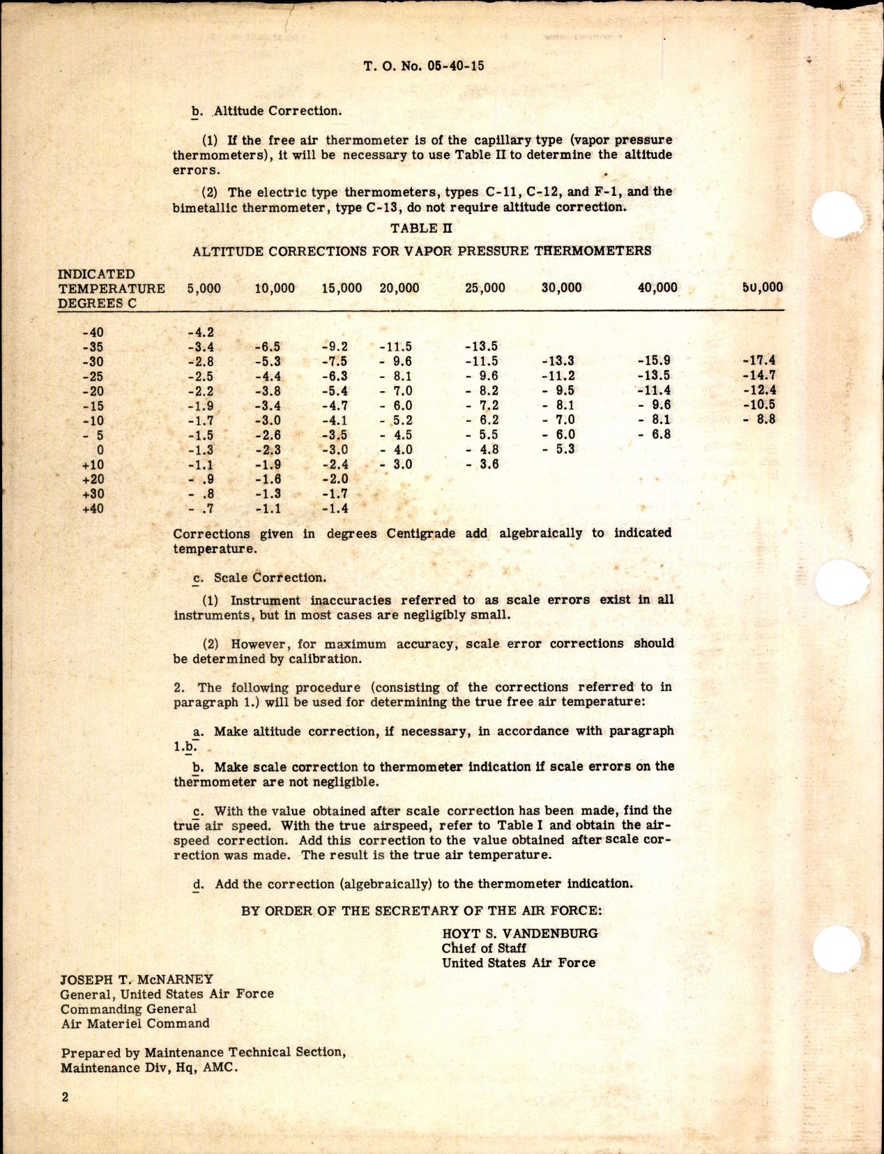 Sample page 2 from AirCorps Library document: Thermometers - Determining True Free Air Temperature