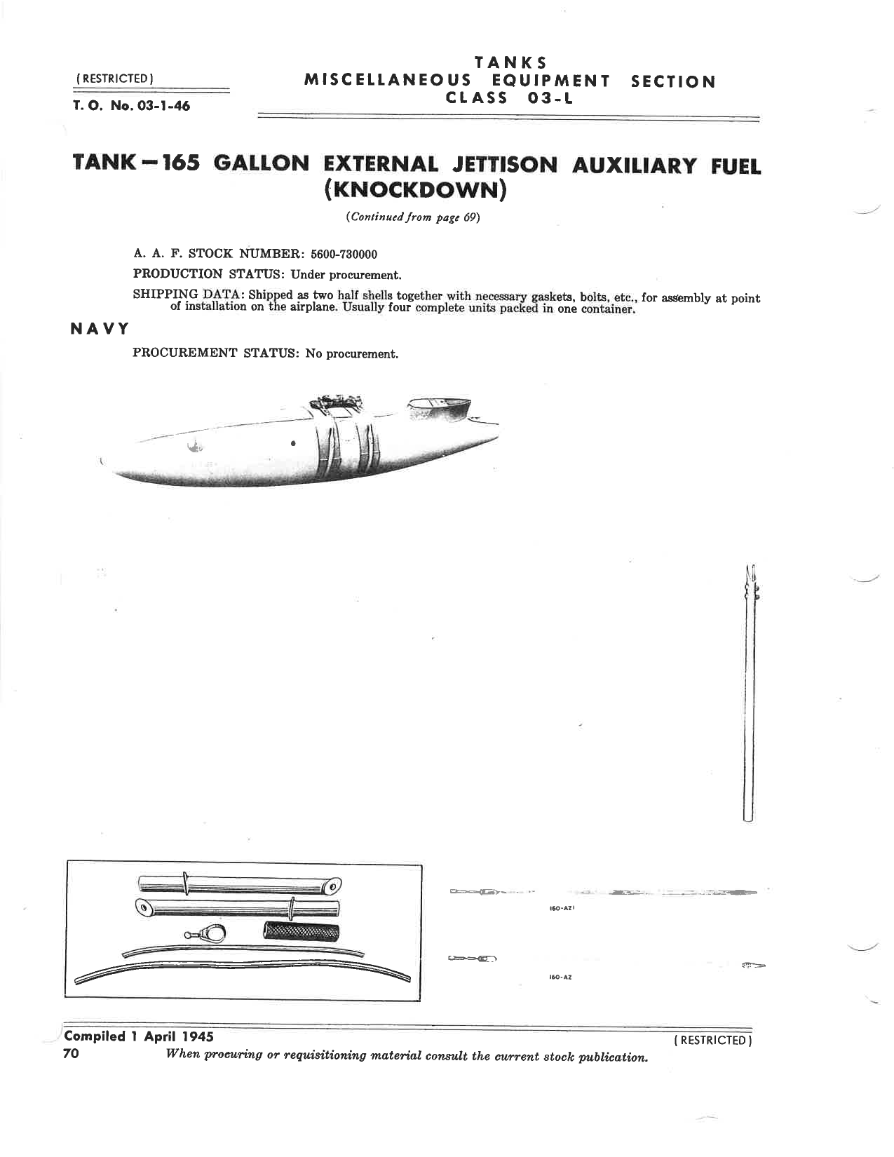 Sample page 7 from AirCorps Library document: Tanks - Misc Equipment Section - Class 03-L