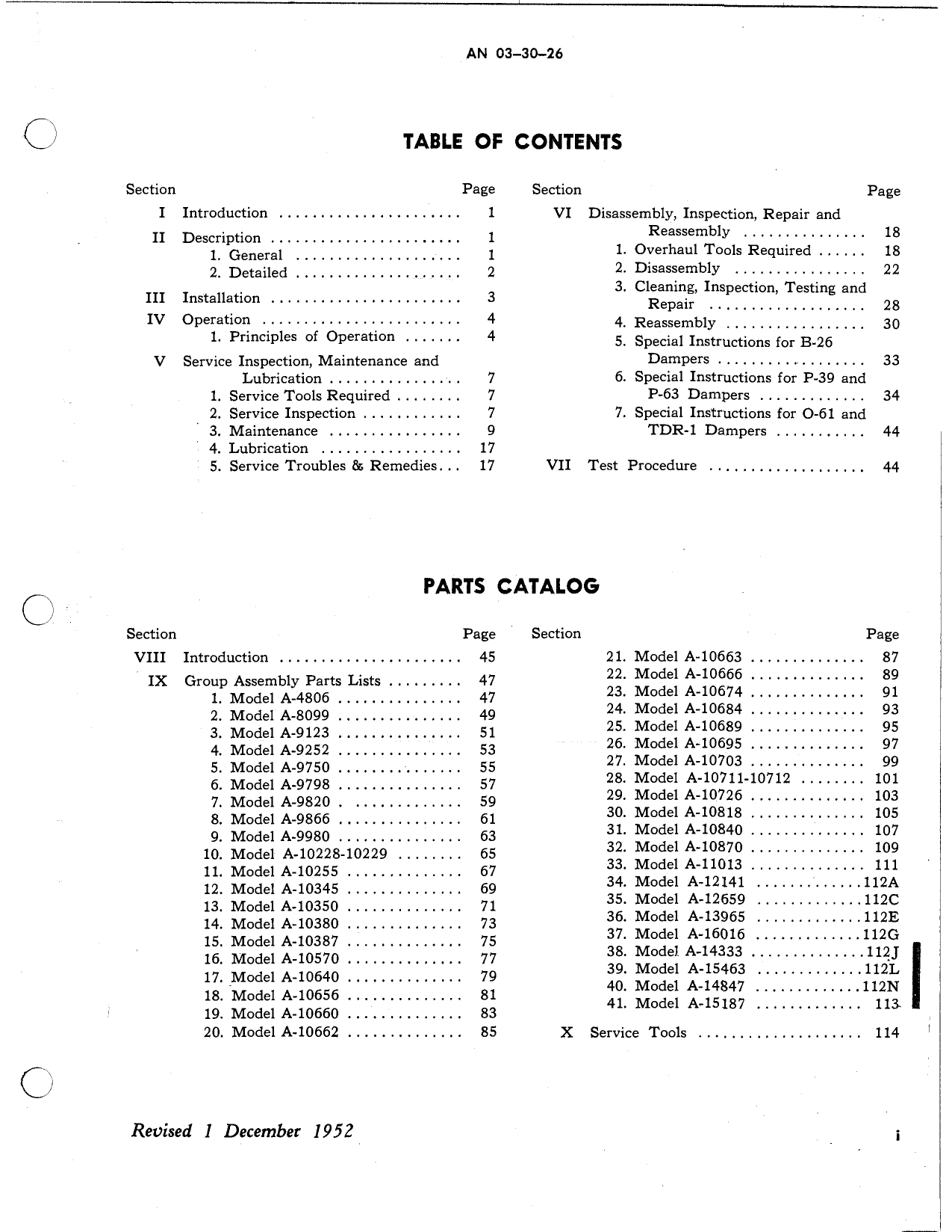 Sample page 3 from AirCorps Library document: Technical Manual - Operation, Service & Overhaul Instructions - Shimmy Dampers