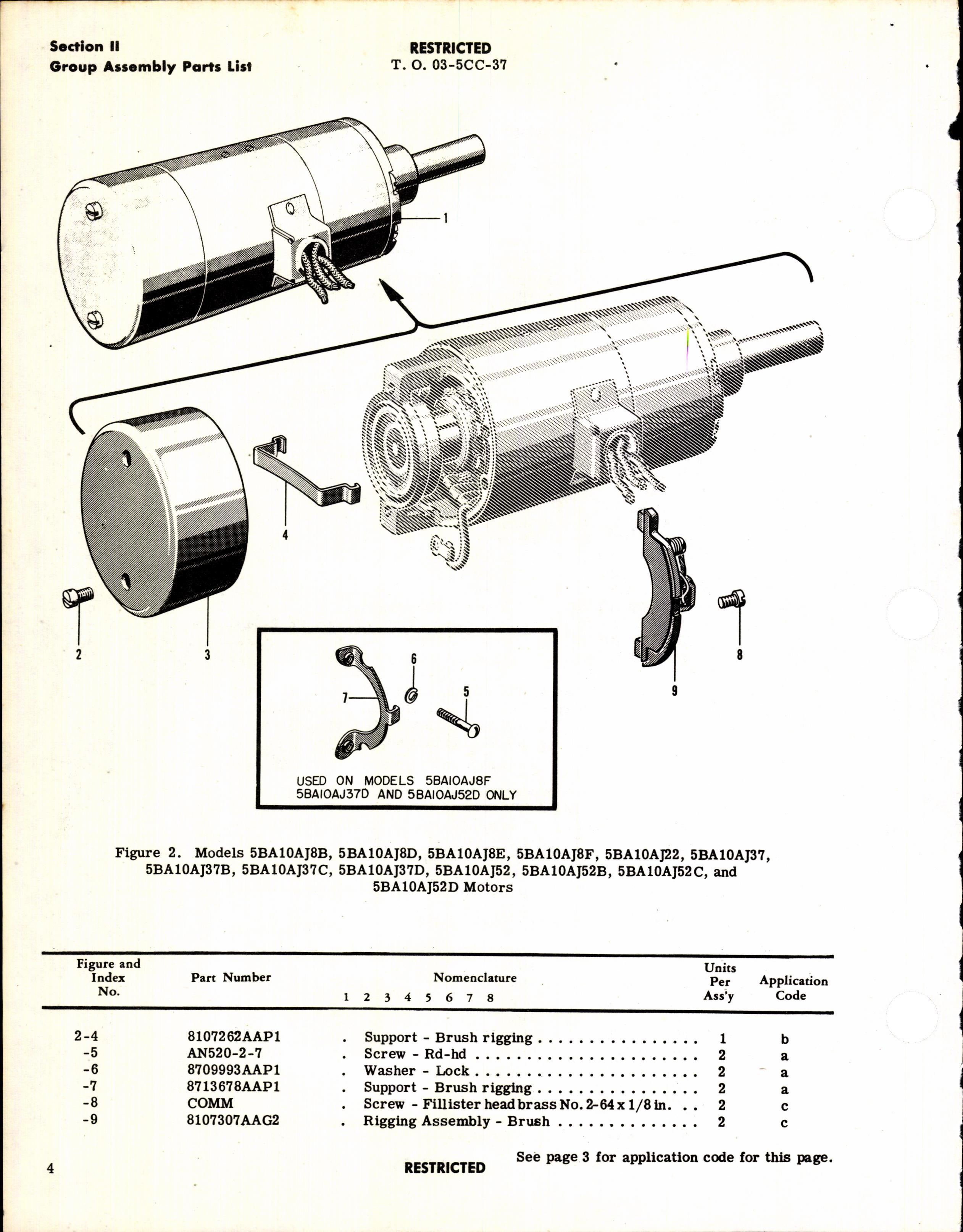 Sample page 6 from AirCorps Library document: Parts Catalog for General Electric Series 5BA10 Aircraft Motor