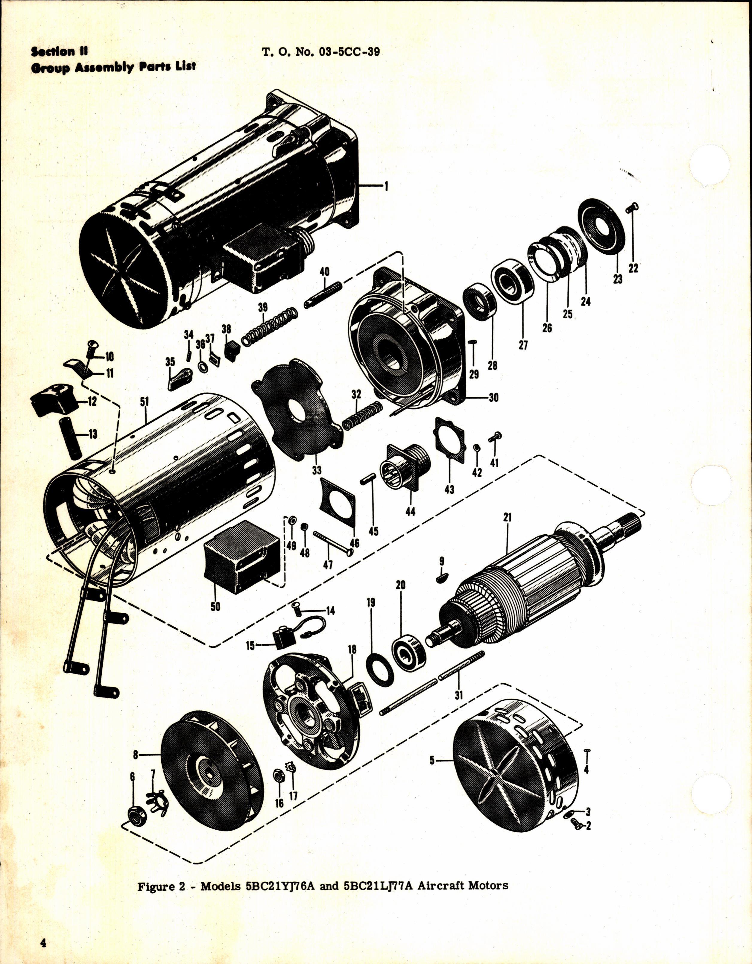 Sample page 6 from AirCorps Library document: Parts Catalog for General Electric Series 5BC21 Aircraft Motor