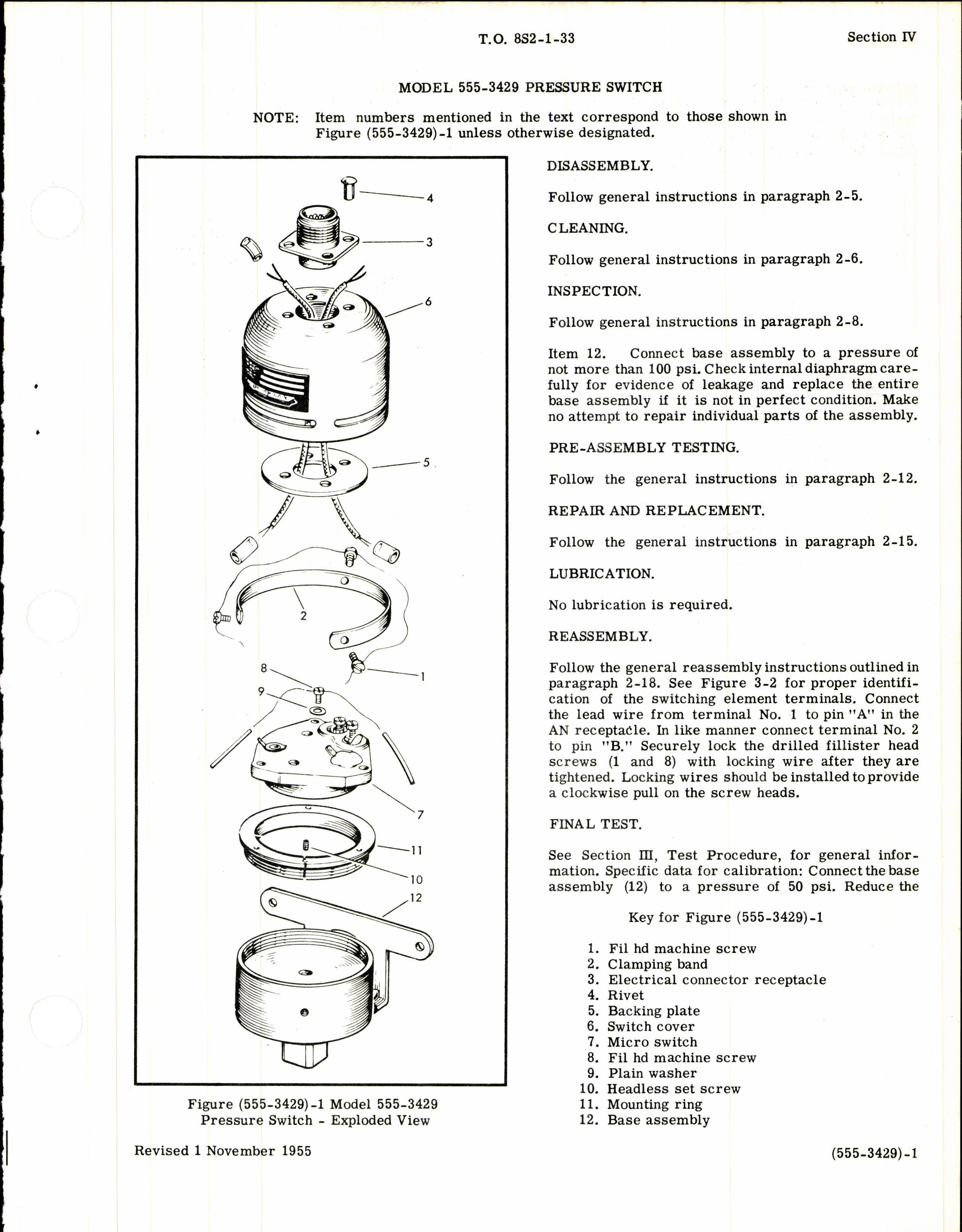 Sample page 7 from AirCorps Library document: Overhaul Instructions for Cook Pressure Control Switches