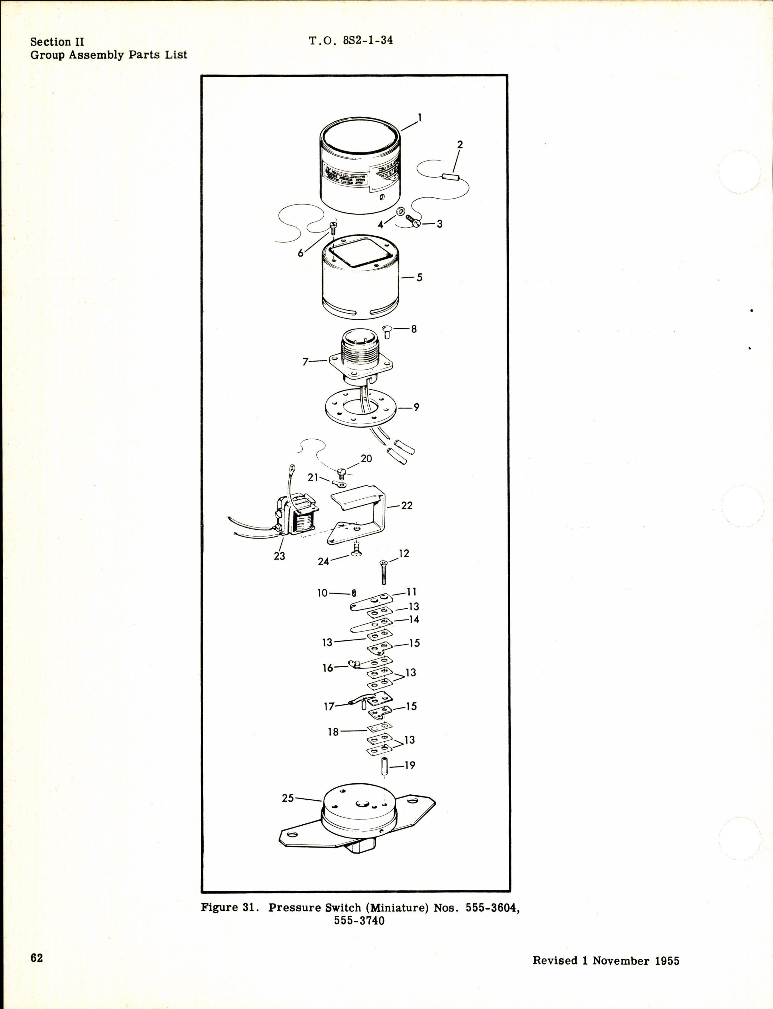 Sample page 10 from AirCorps Library document: Parts Catalog for Cook Pressure Control Switches