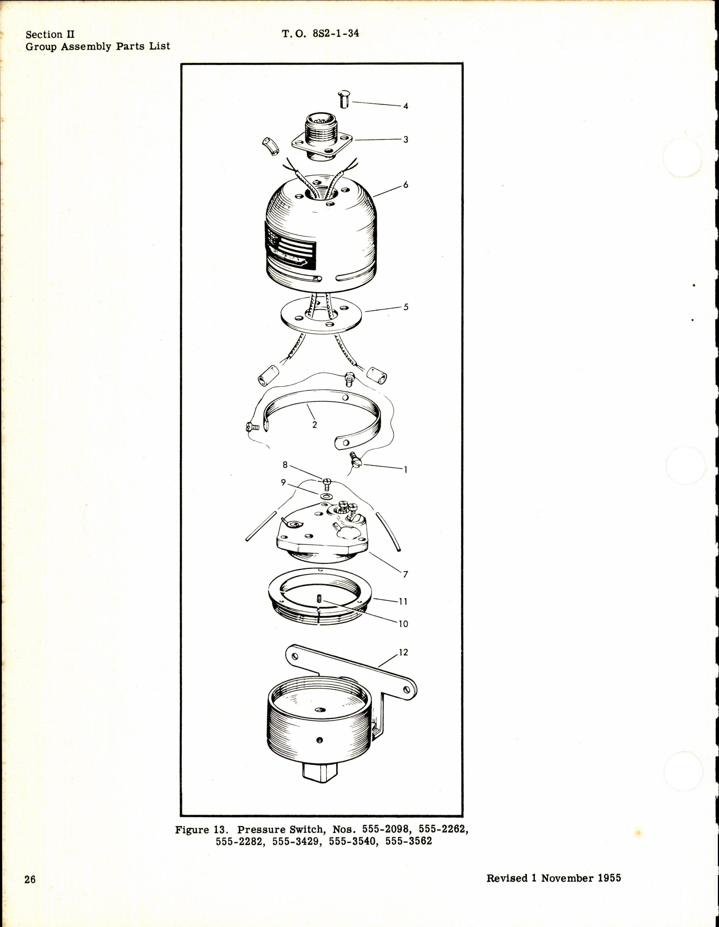 Sample page 6 from AirCorps Library document: Parts Catalog for Cook Pressure Control Switches