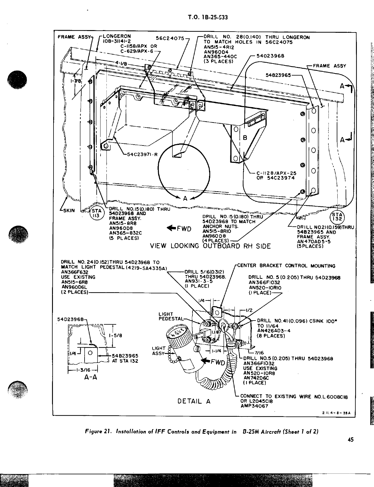 Sample page 655 from AirCorps Library document: Technical Orders - B-25 - Part 1