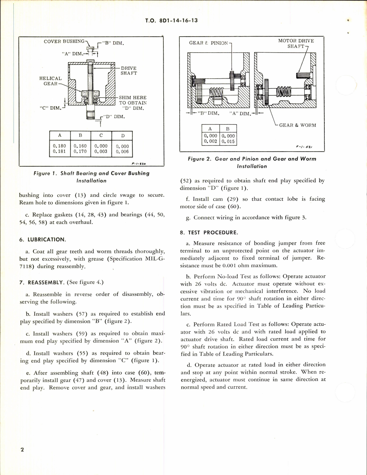 Sample page 2 from AirCorps Library document: Overhaul Instructions w Parts Breakdown Torque Actuator