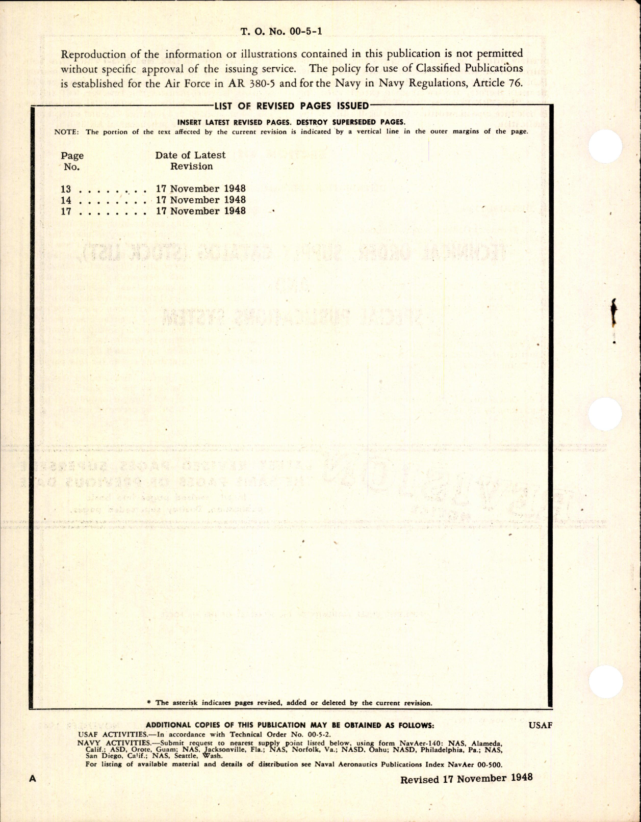 Sample page 2 from AirCorps Library document: Supply Catalog (Stock List) and Special Publications System