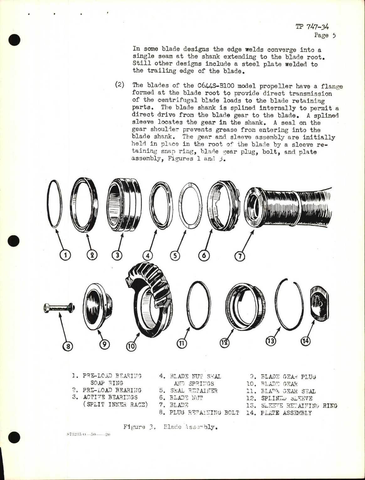 Sample page 5 from AirCorps Library document: Training Project, Curtiss Electric Propeller