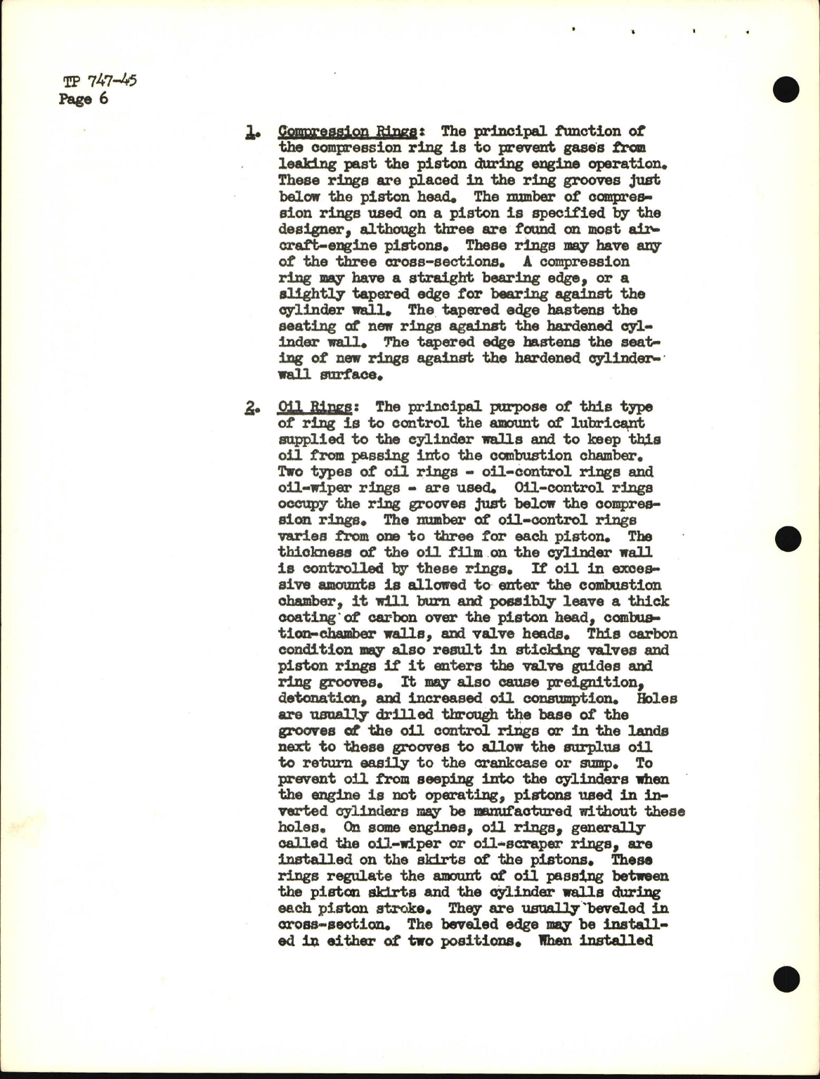 Sample page 6 from AirCorps Library document: Training Project, Aircraft Power Plants